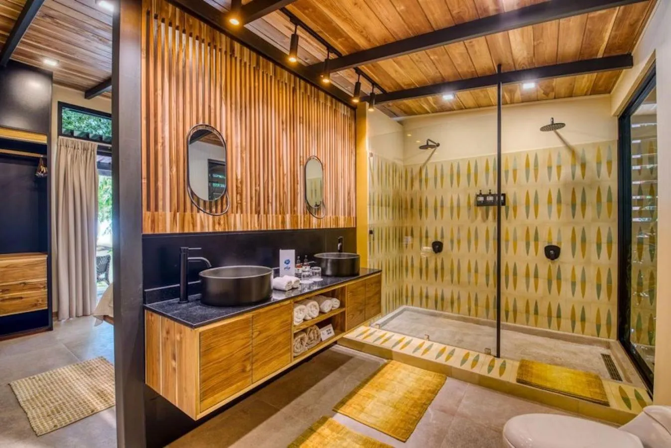 Bathroom in awā Beachfront Hotel