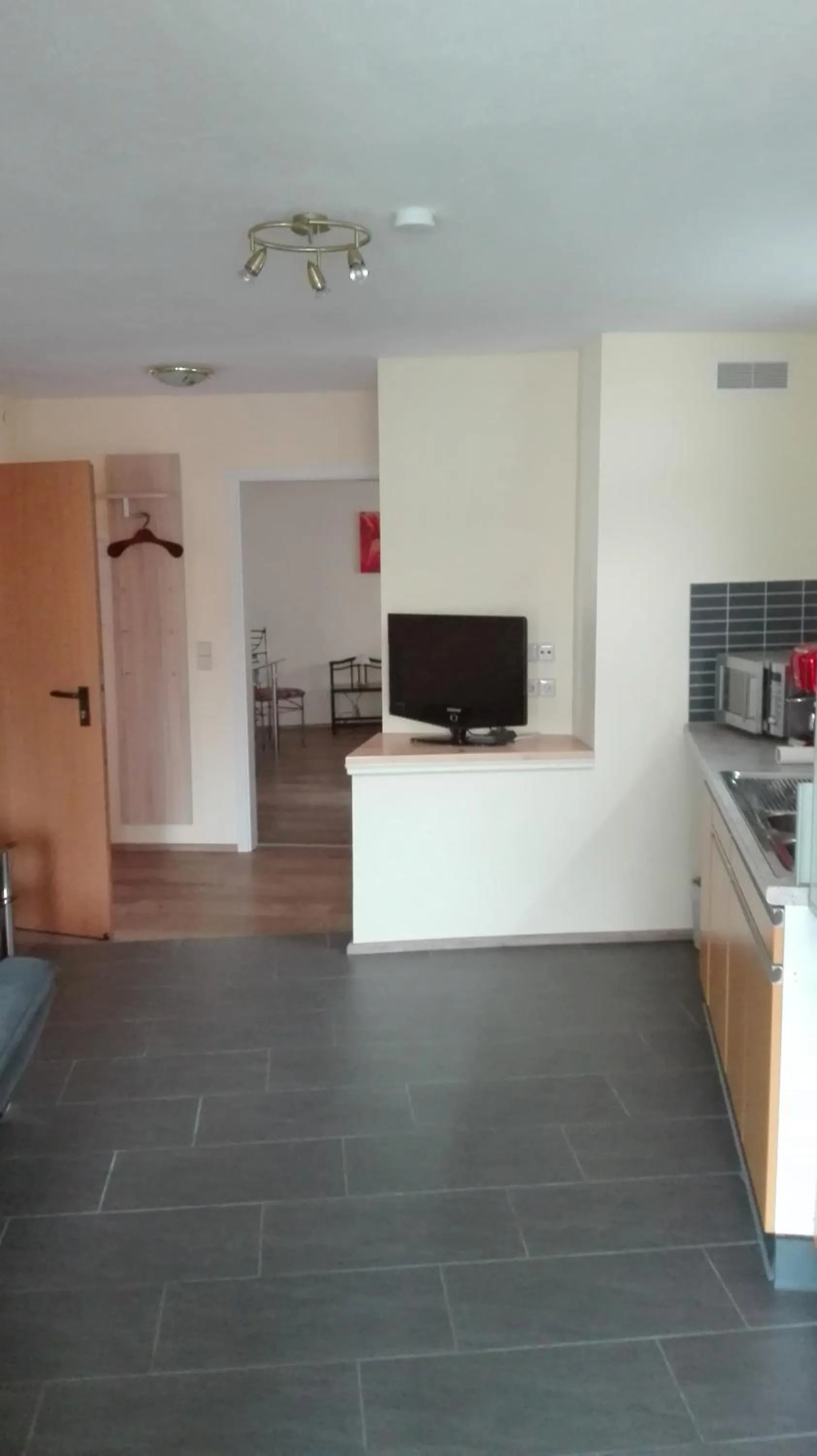 Kitchen or kitchenette in Hotel am Hindenburgplatz