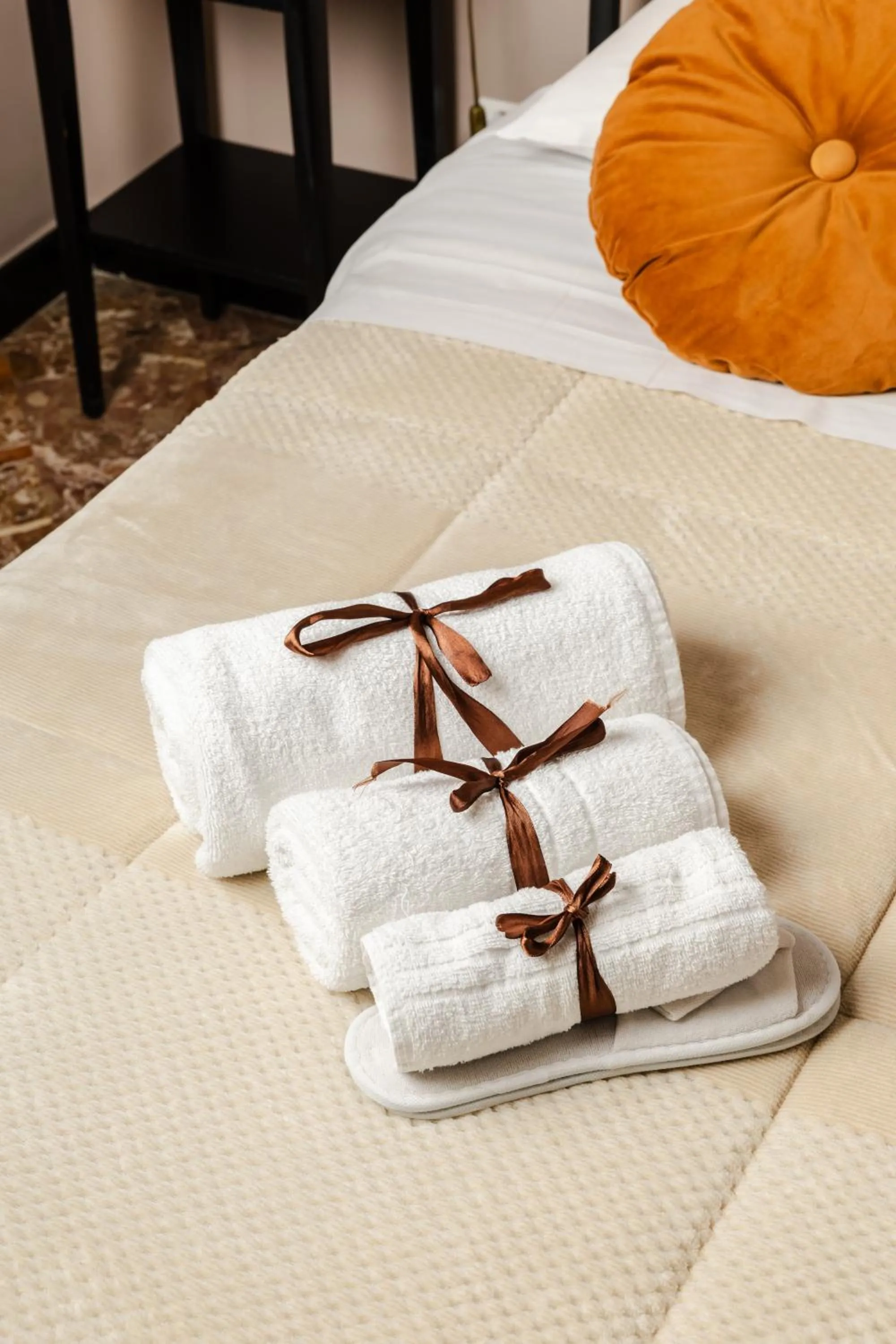 towels, Bed in Bari Antica Boutique B&B