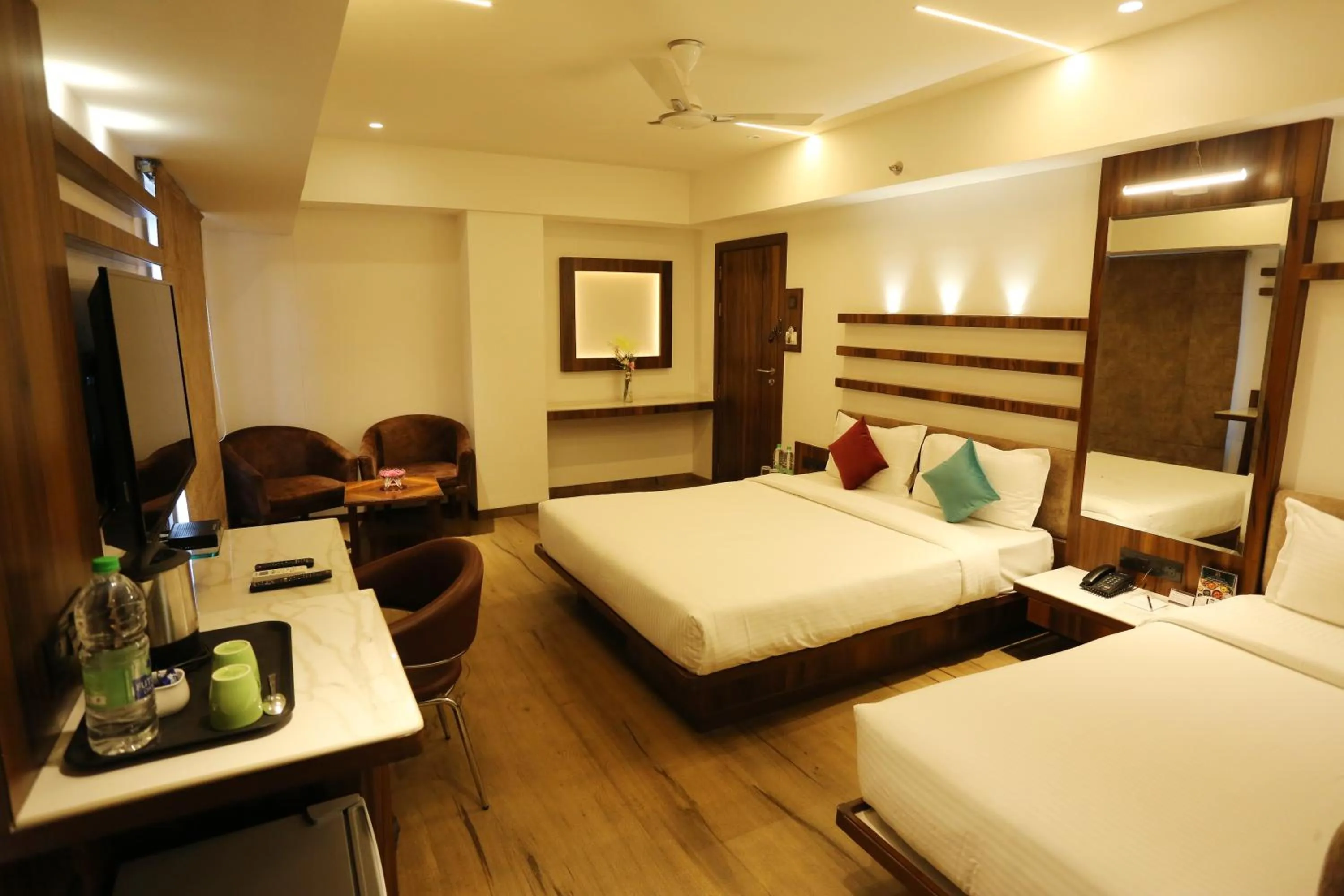 Bedroom, Bed in Pravasa hotel Indore
