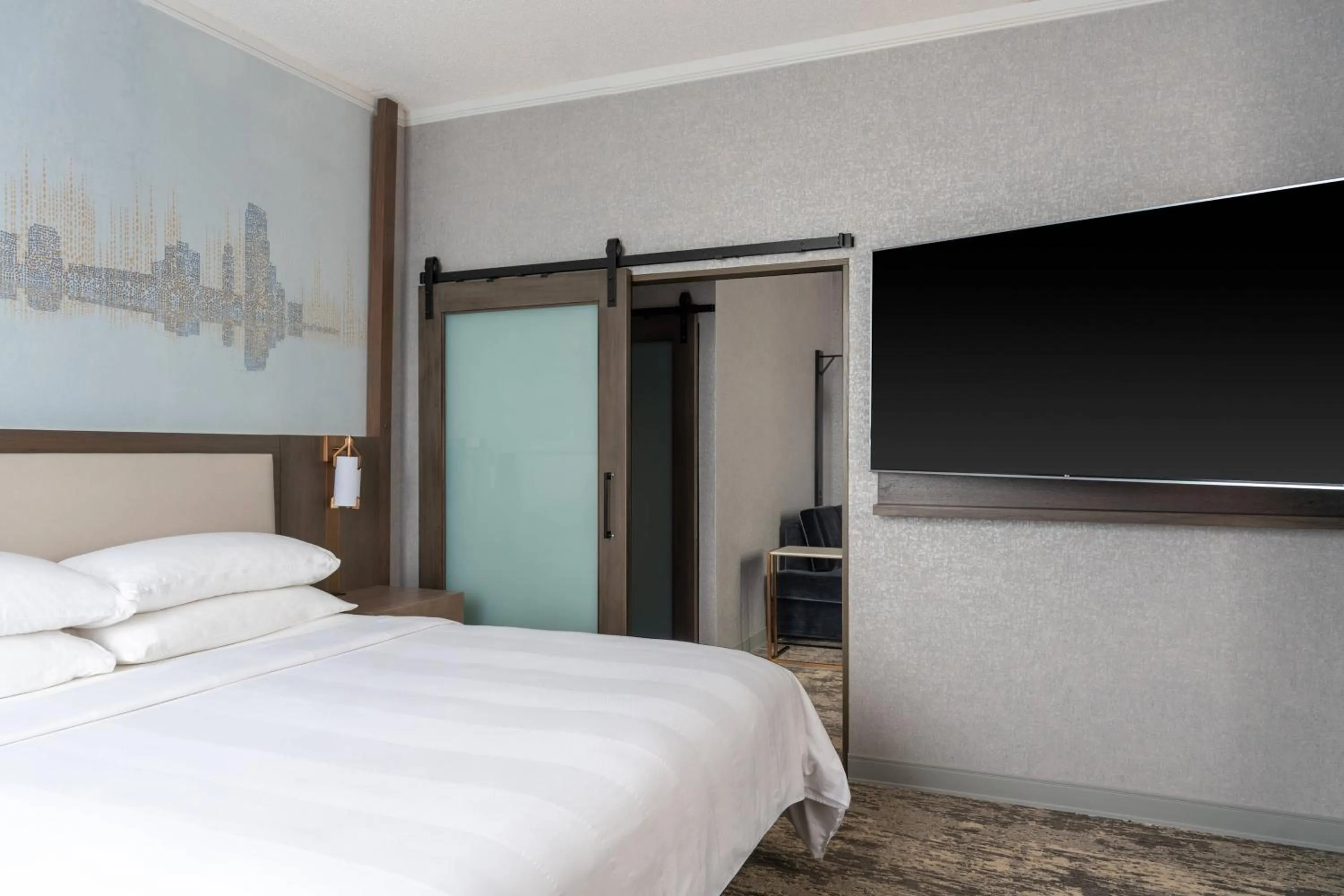 Bed in Courtyard by Marriott Chicago at Medical District-UIC