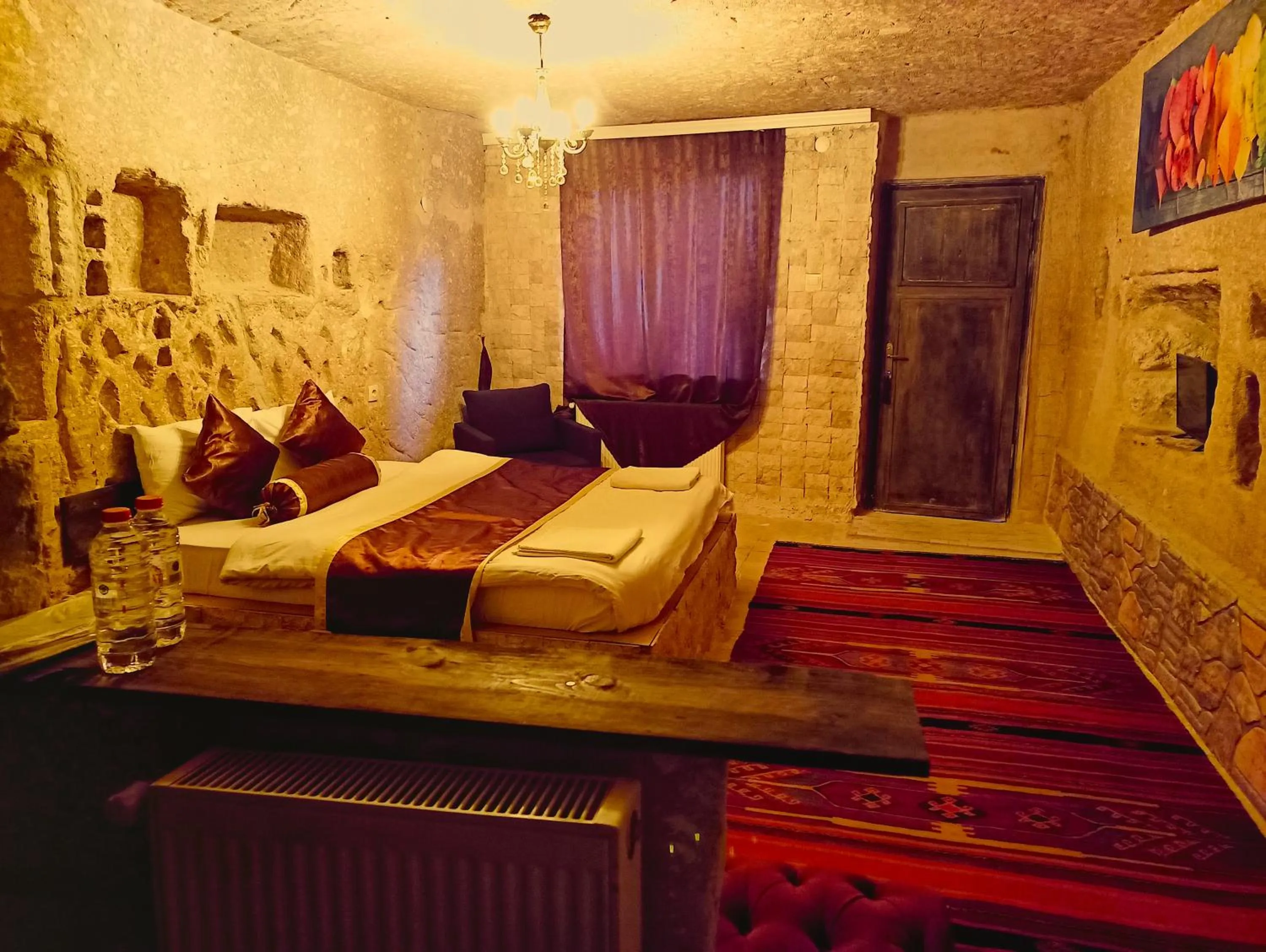 Bed in stone age cappadocia