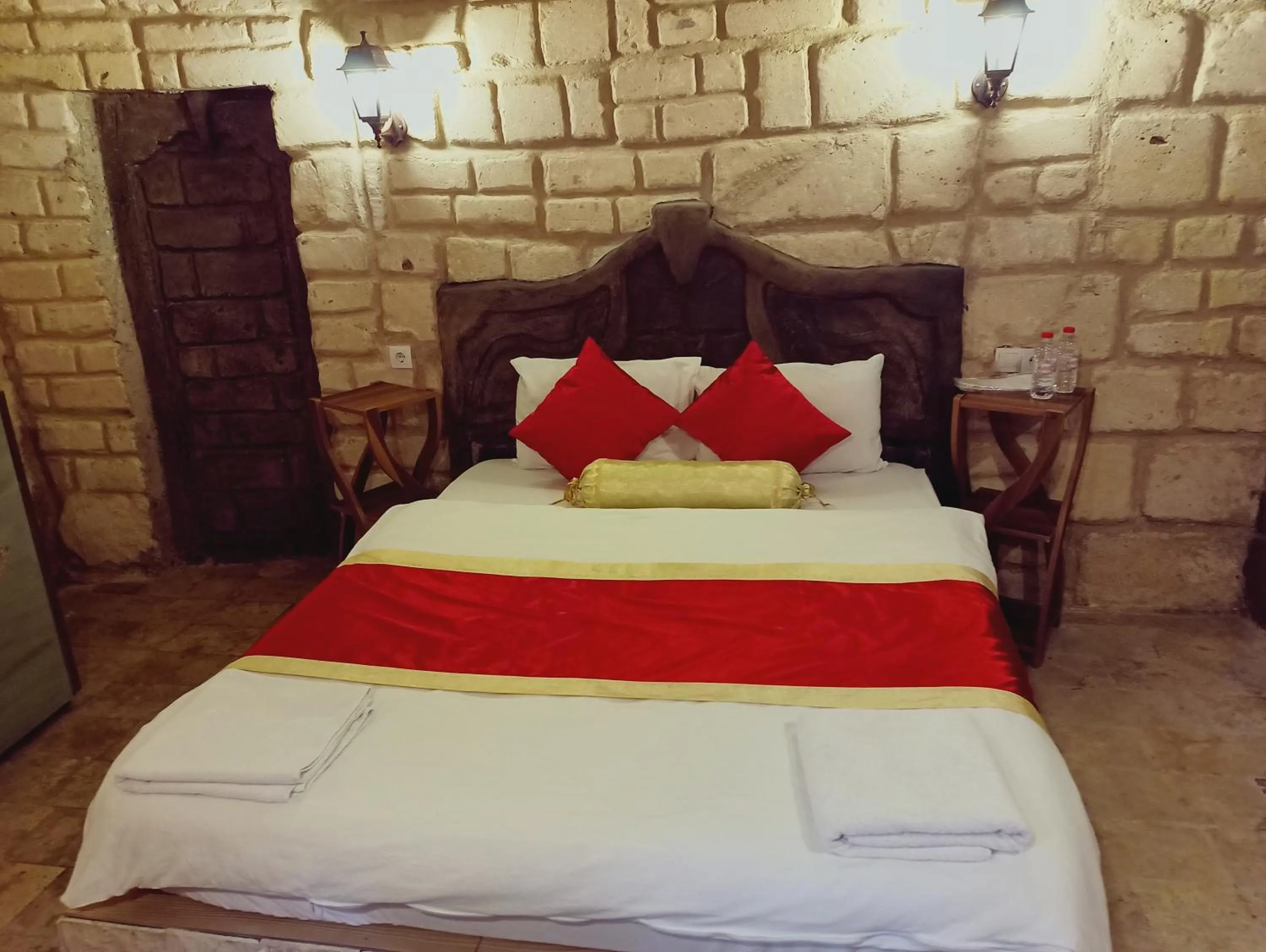 Bed in stone age cappadocia