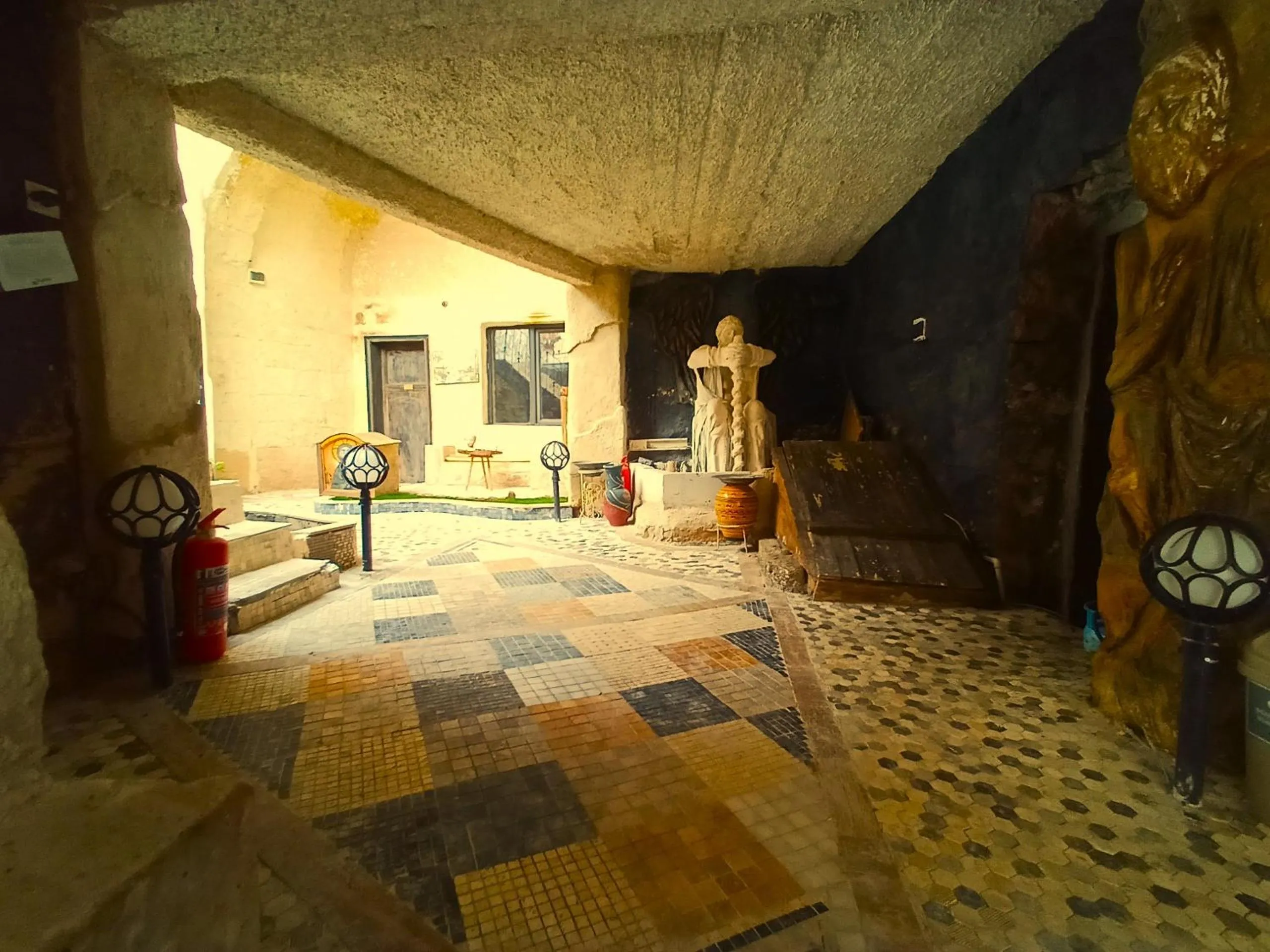 Facade/entrance in stone age cappadocia