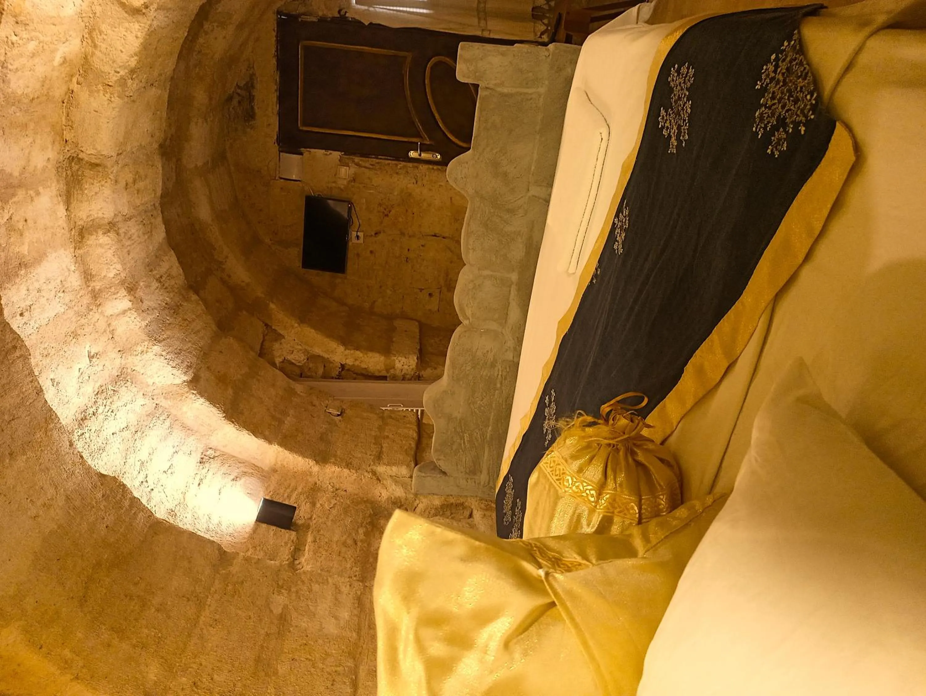 Living room in stone age cappadocia