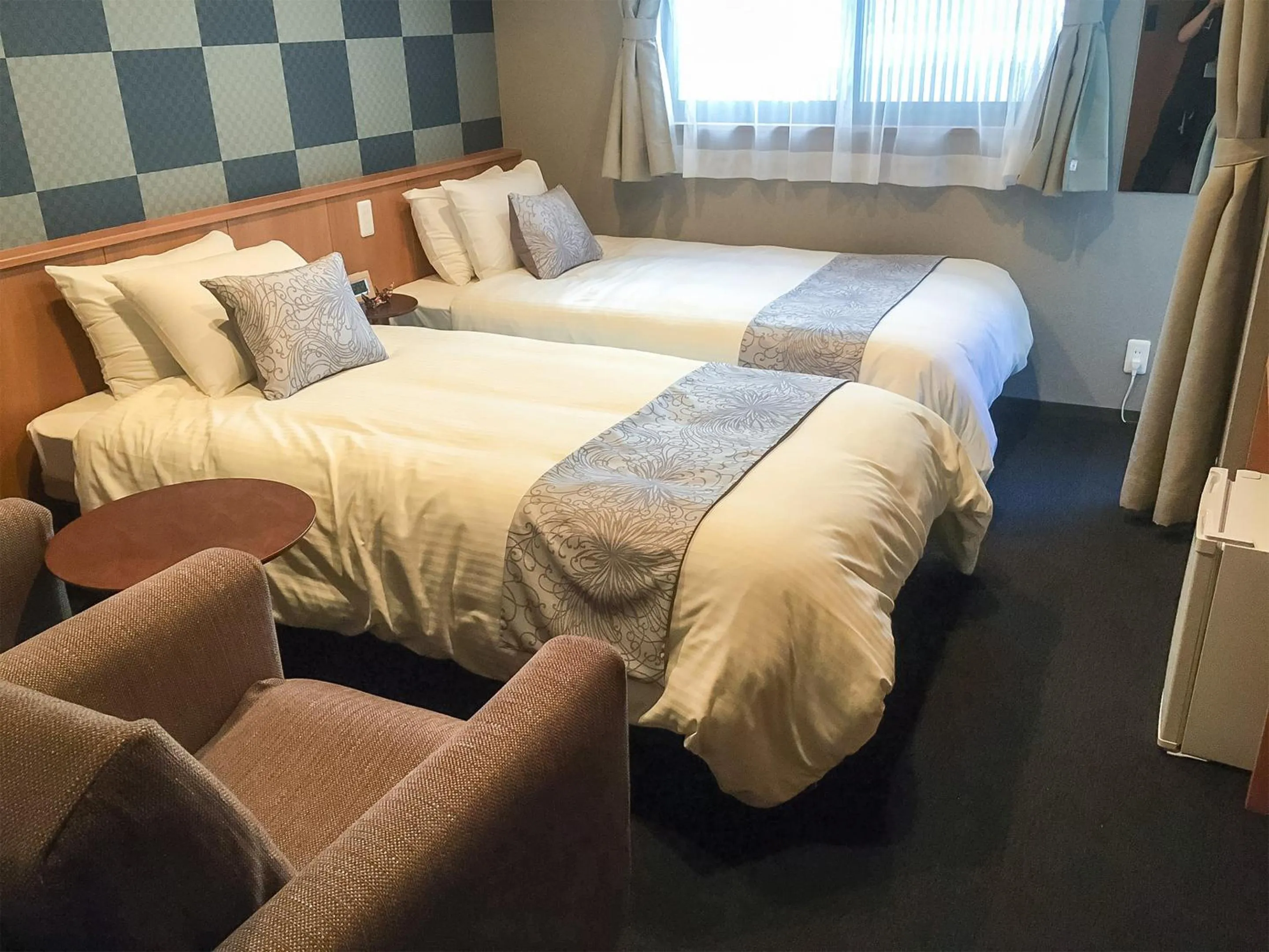 Photo of the whole room, Bed in Kyoto Earth Hotel