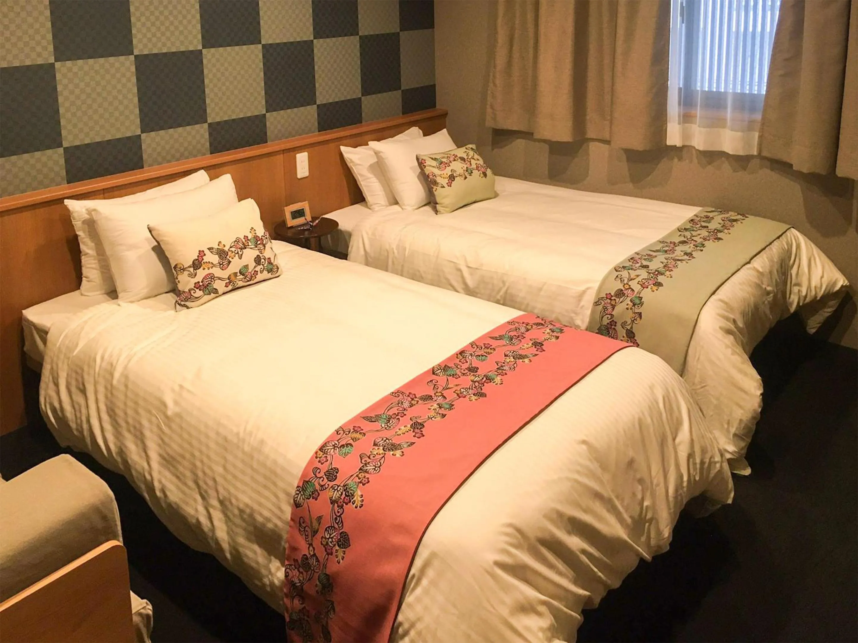 Photo of the whole room, Bed in Kyoto Earth Hotel