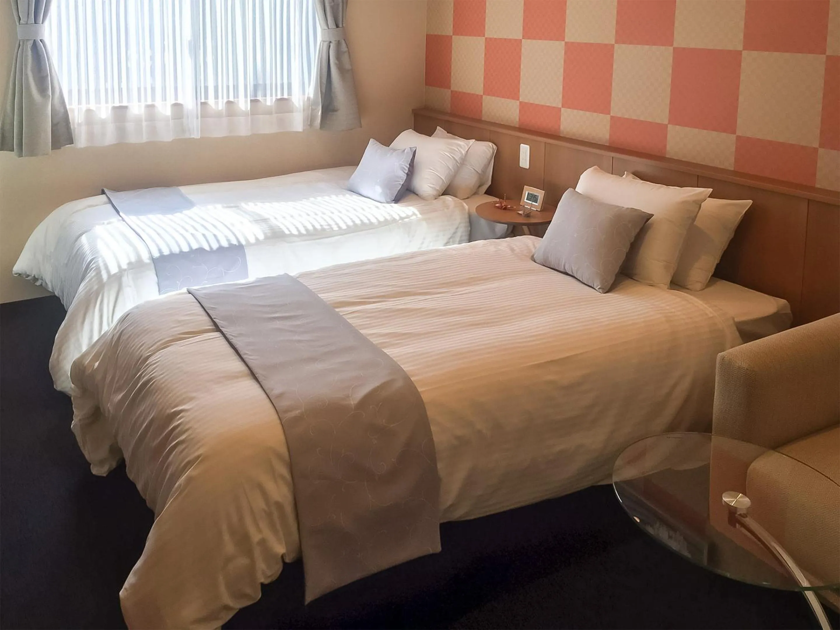 Photo of the whole room, Bed in Kyoto Earth Hotel