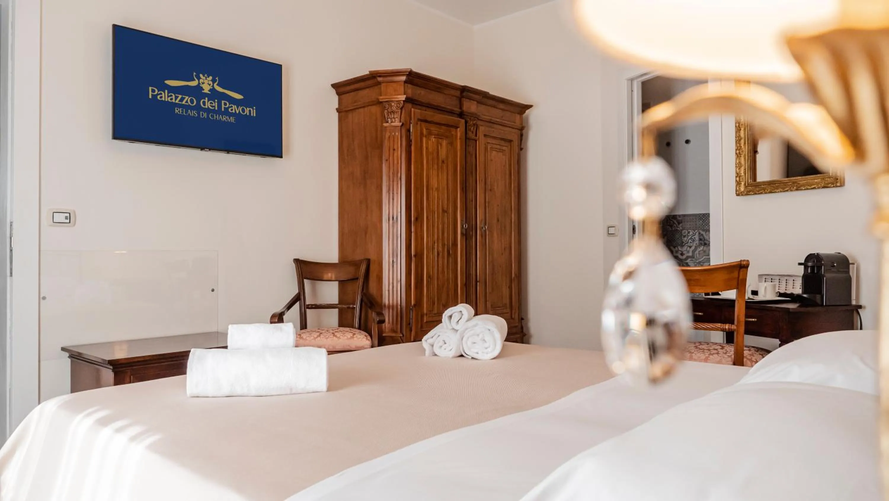 Bedroom, Bed in Palazzo dei Pavoni, Relais di Charme