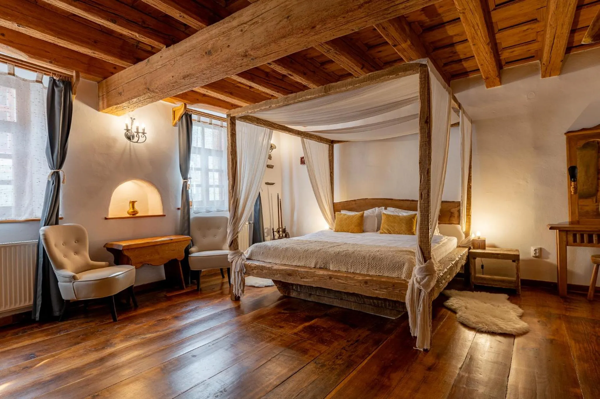 Bedroom, Bed in Boutique Hotel von Graf