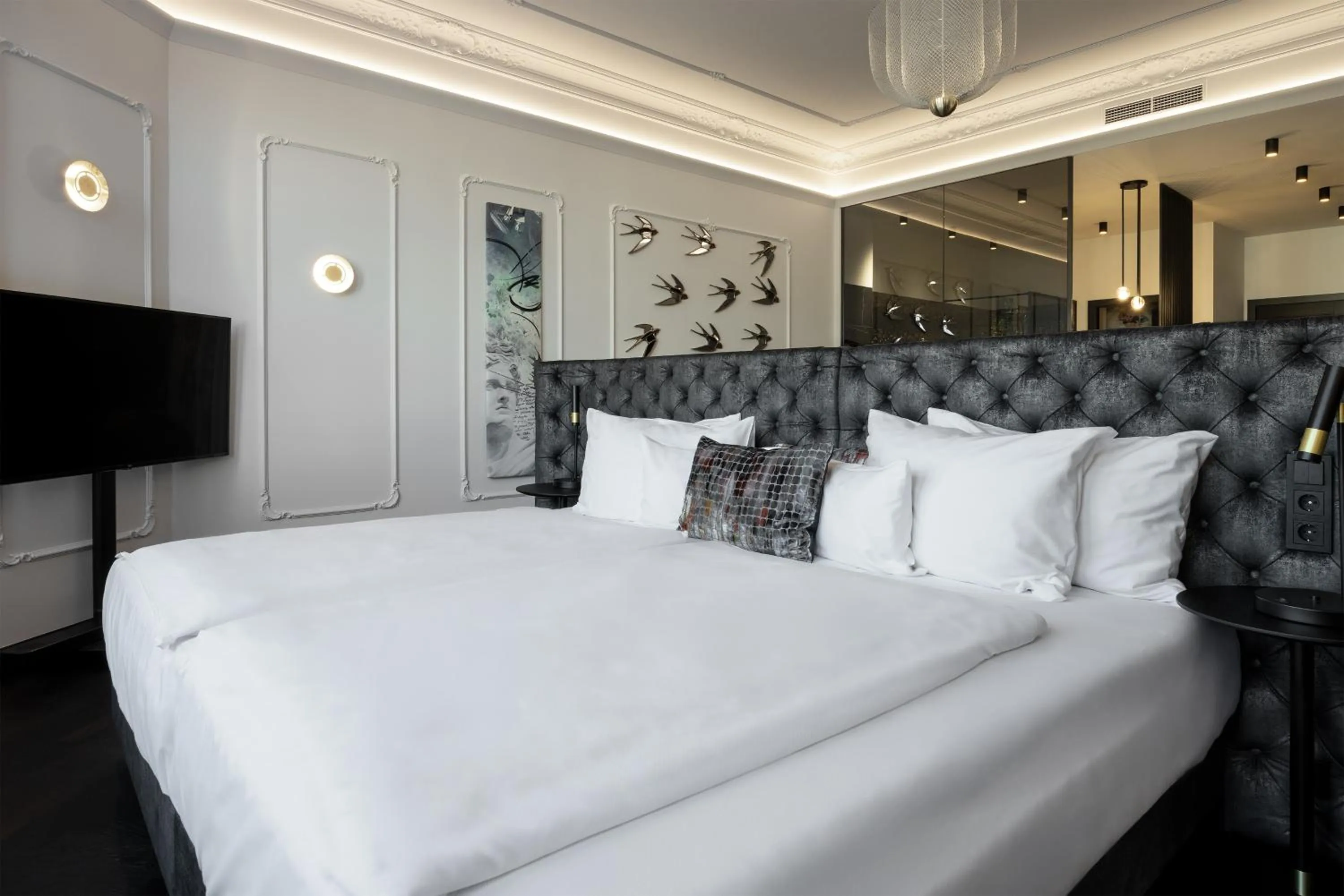 Bed in O11 Boutique Hotel Vienna