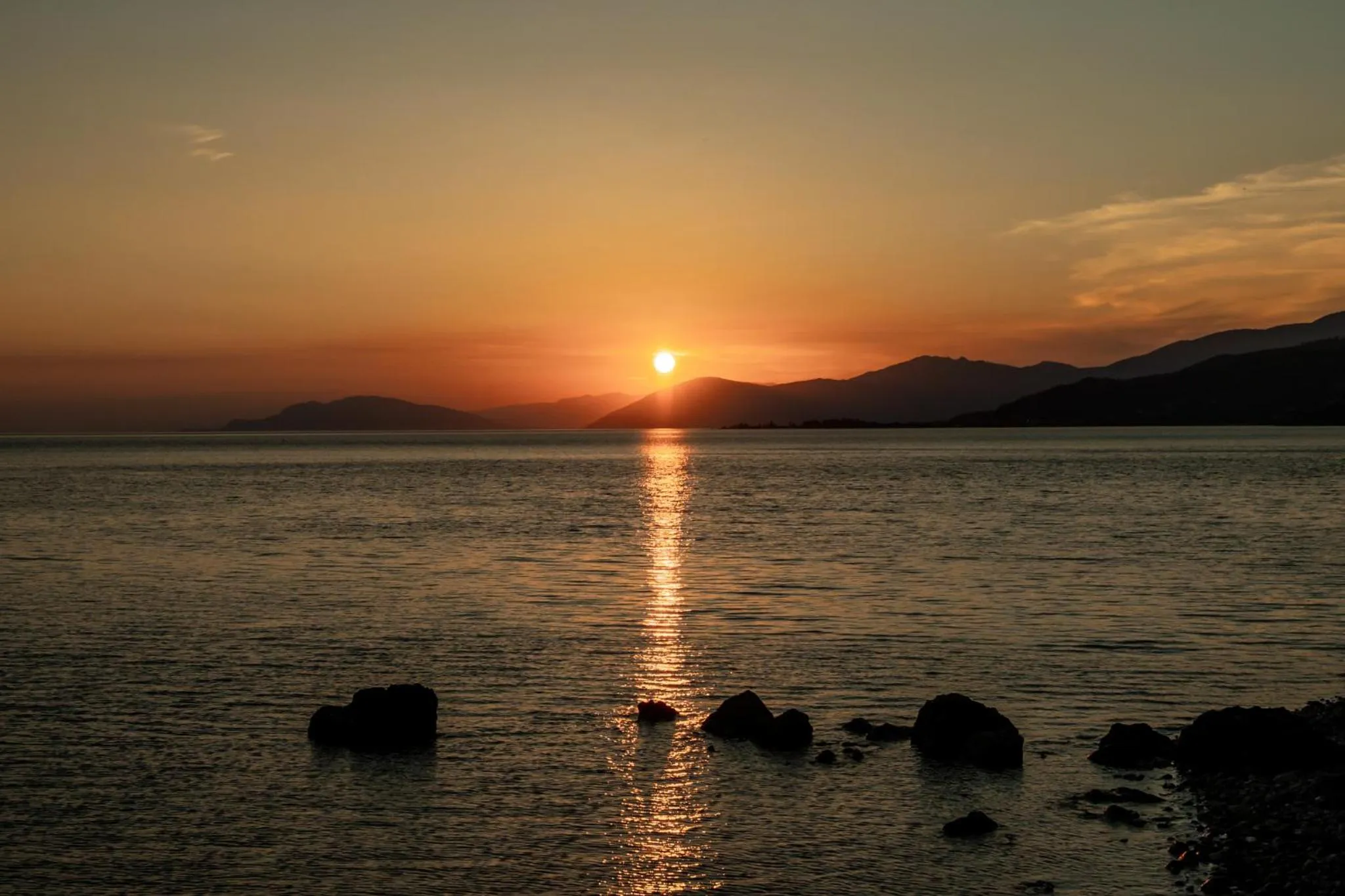 Natural landscape in Kaminos Evia
