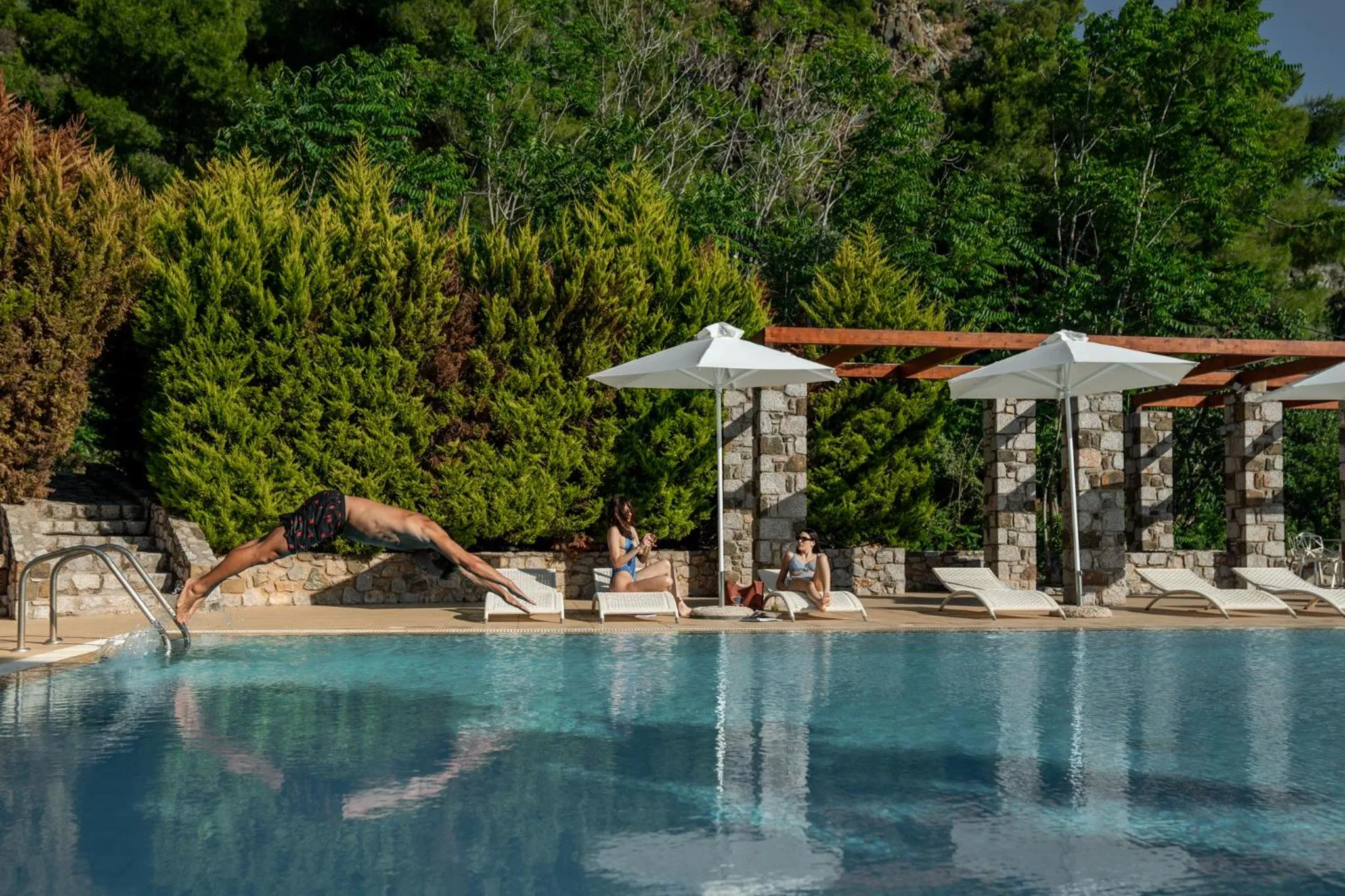 Natural landscape in Kaminos Evia