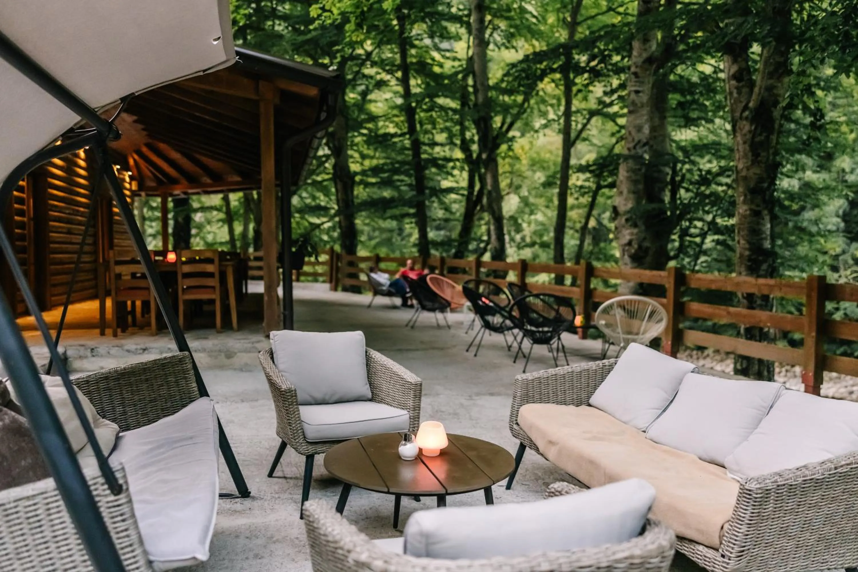 Patio in Hotel Porto Tara