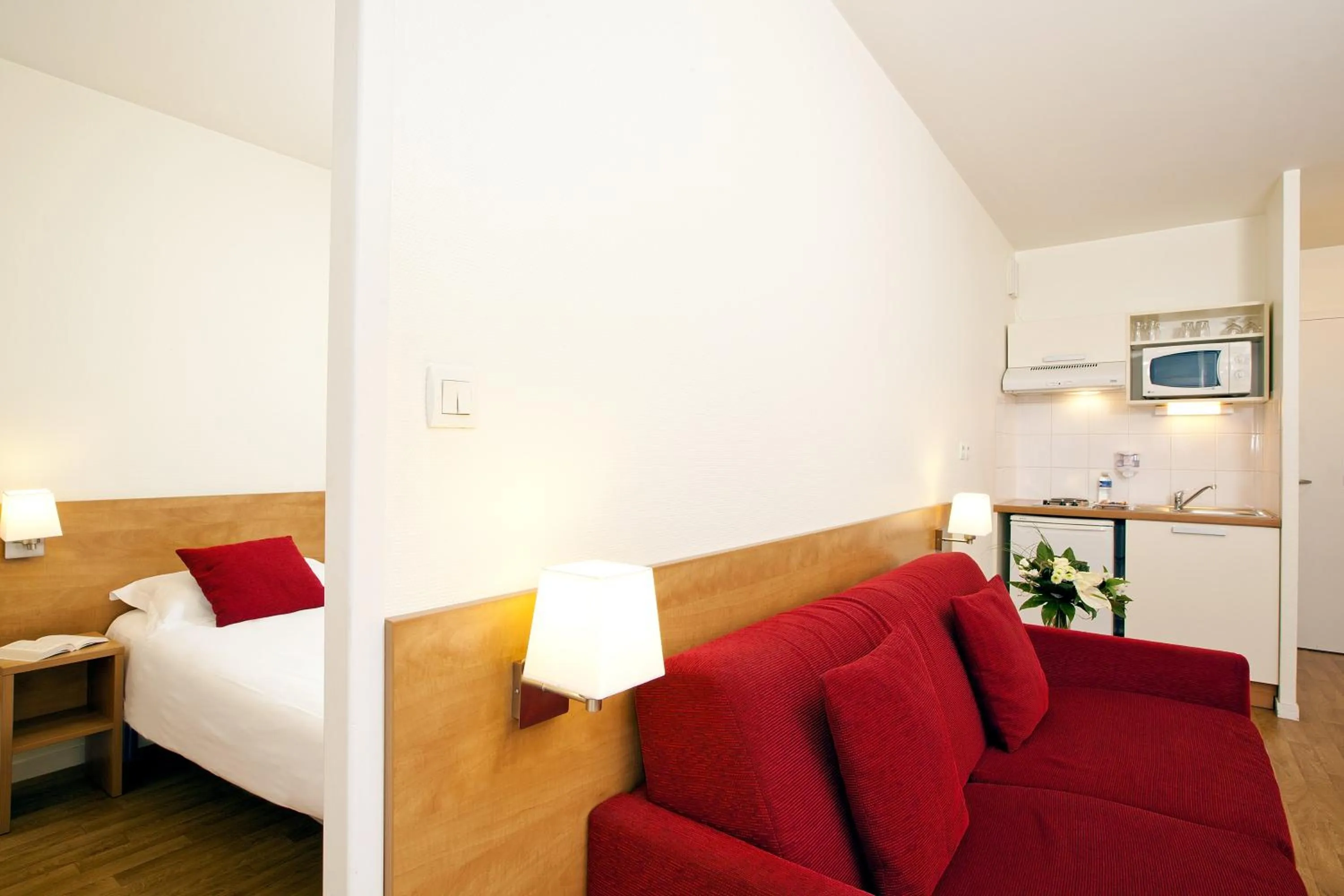 Bedroom, Bed in Séjours & Affaires Rennes Villa Camilla