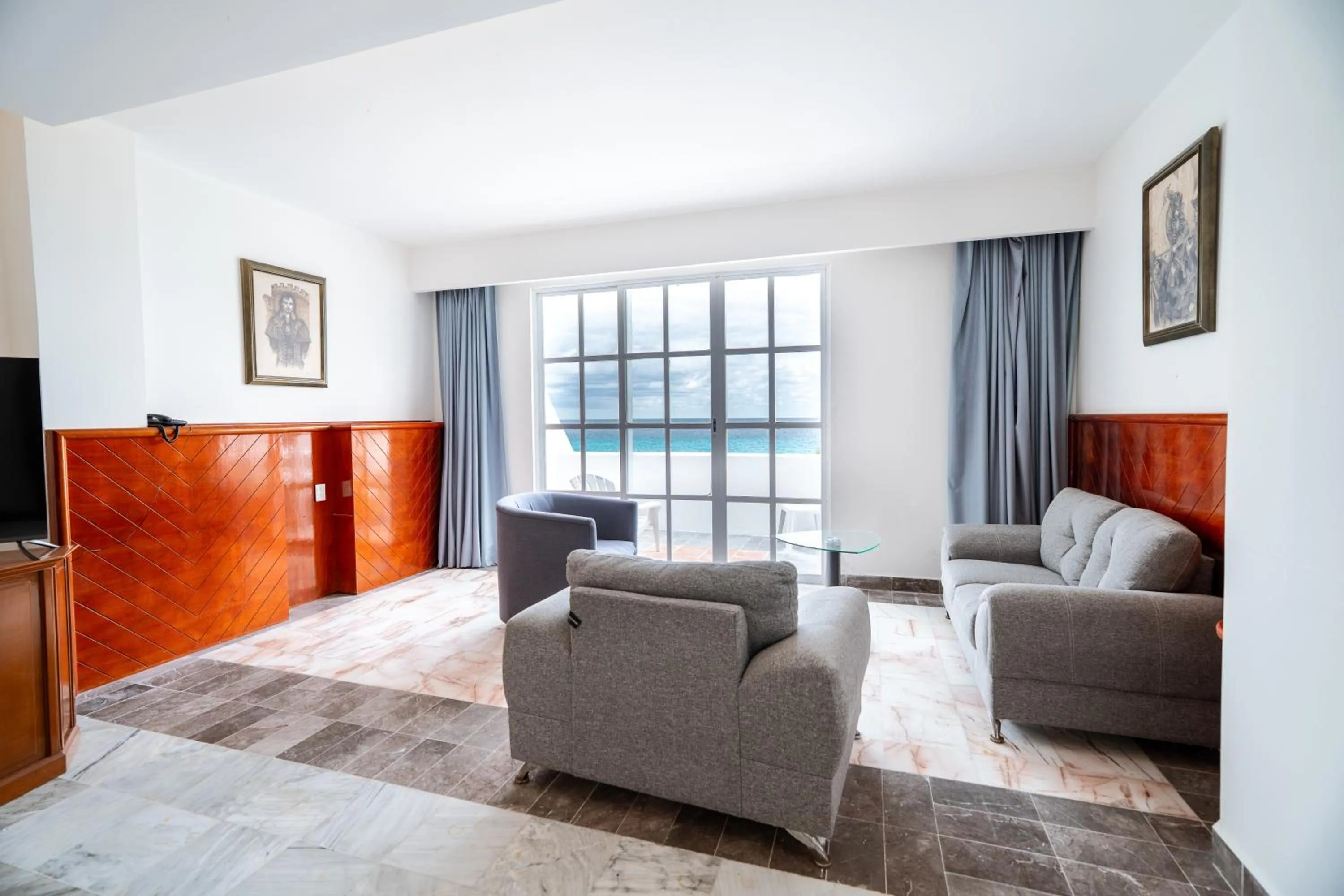 Living room in Hotel y Museo Casa Turquesa