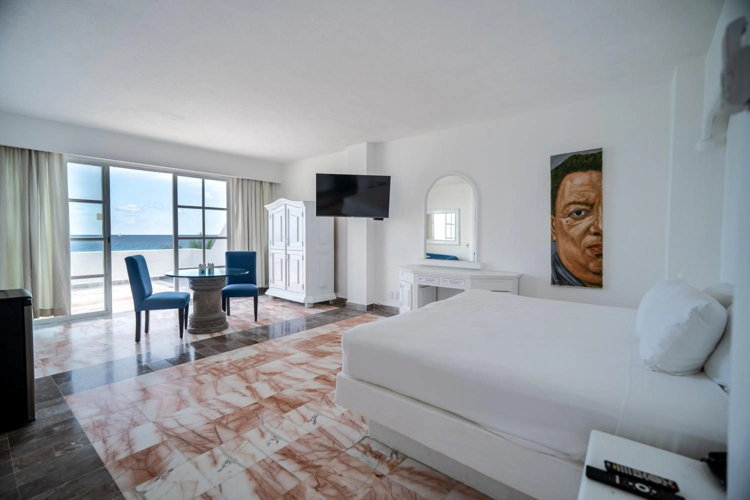 Bed in Hotel y Museo Casa Turquesa