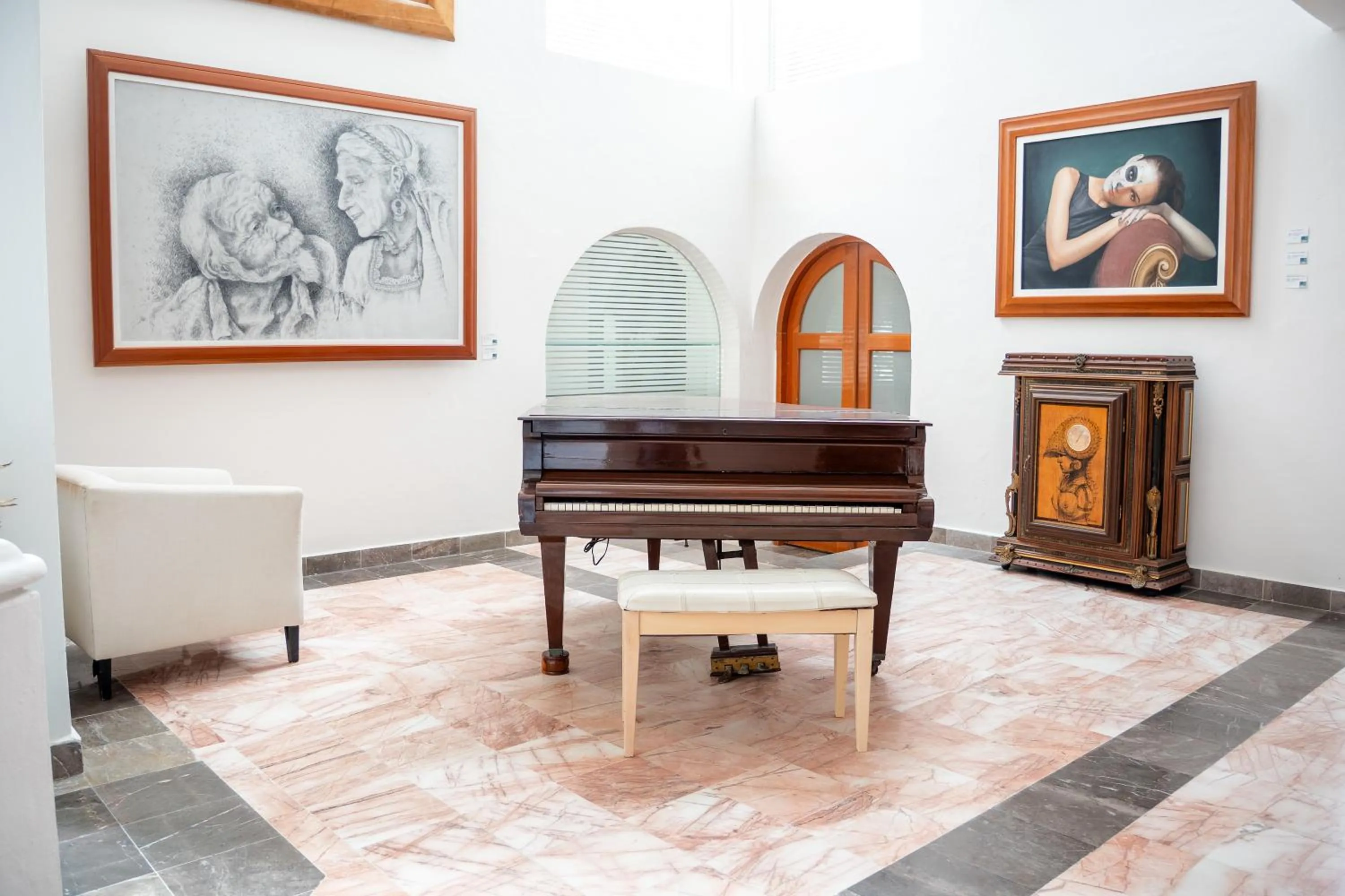 Lounge or bar in Hotel y Museo Casa Turquesa