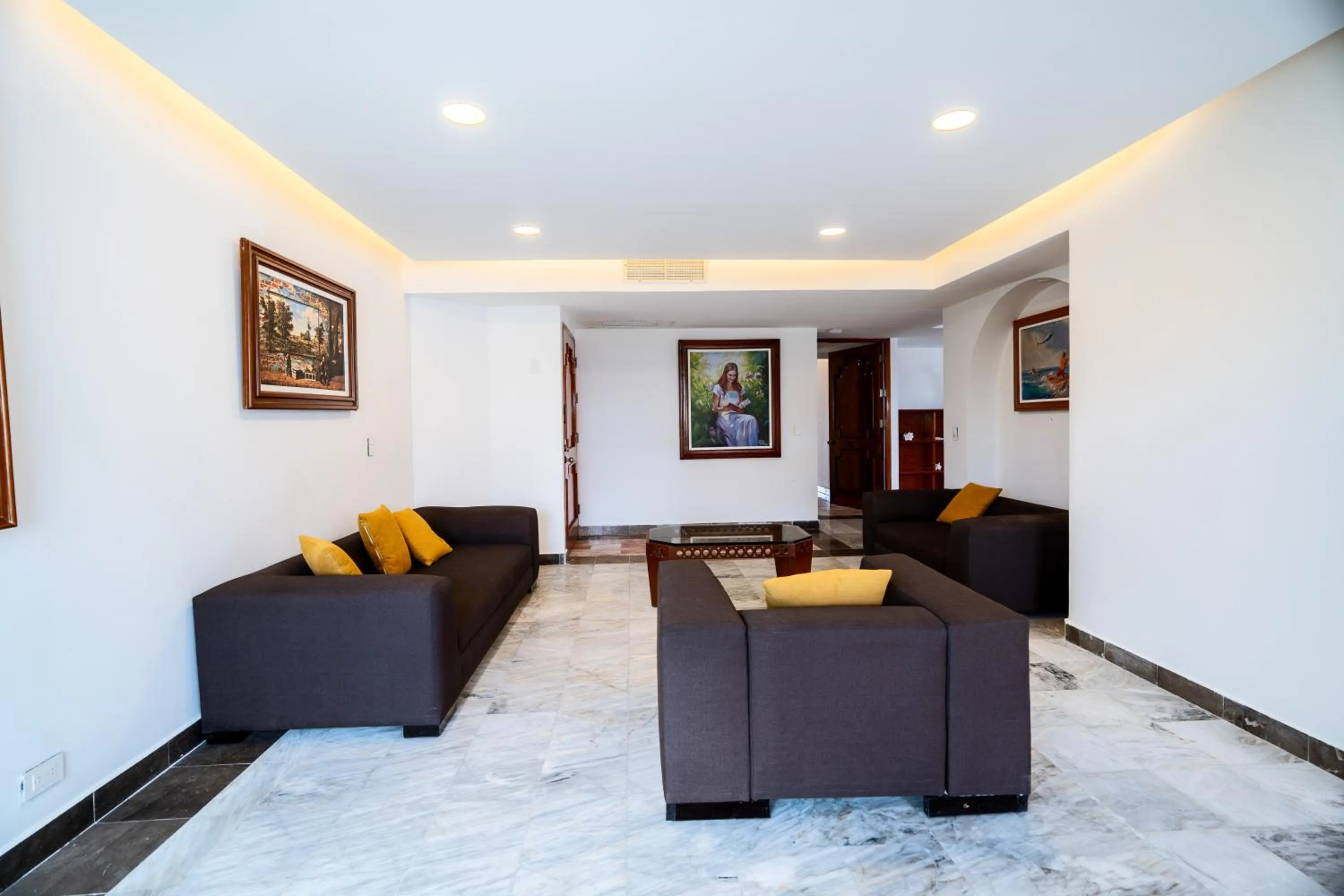 Living room in Hotel y Museo Casa Turquesa