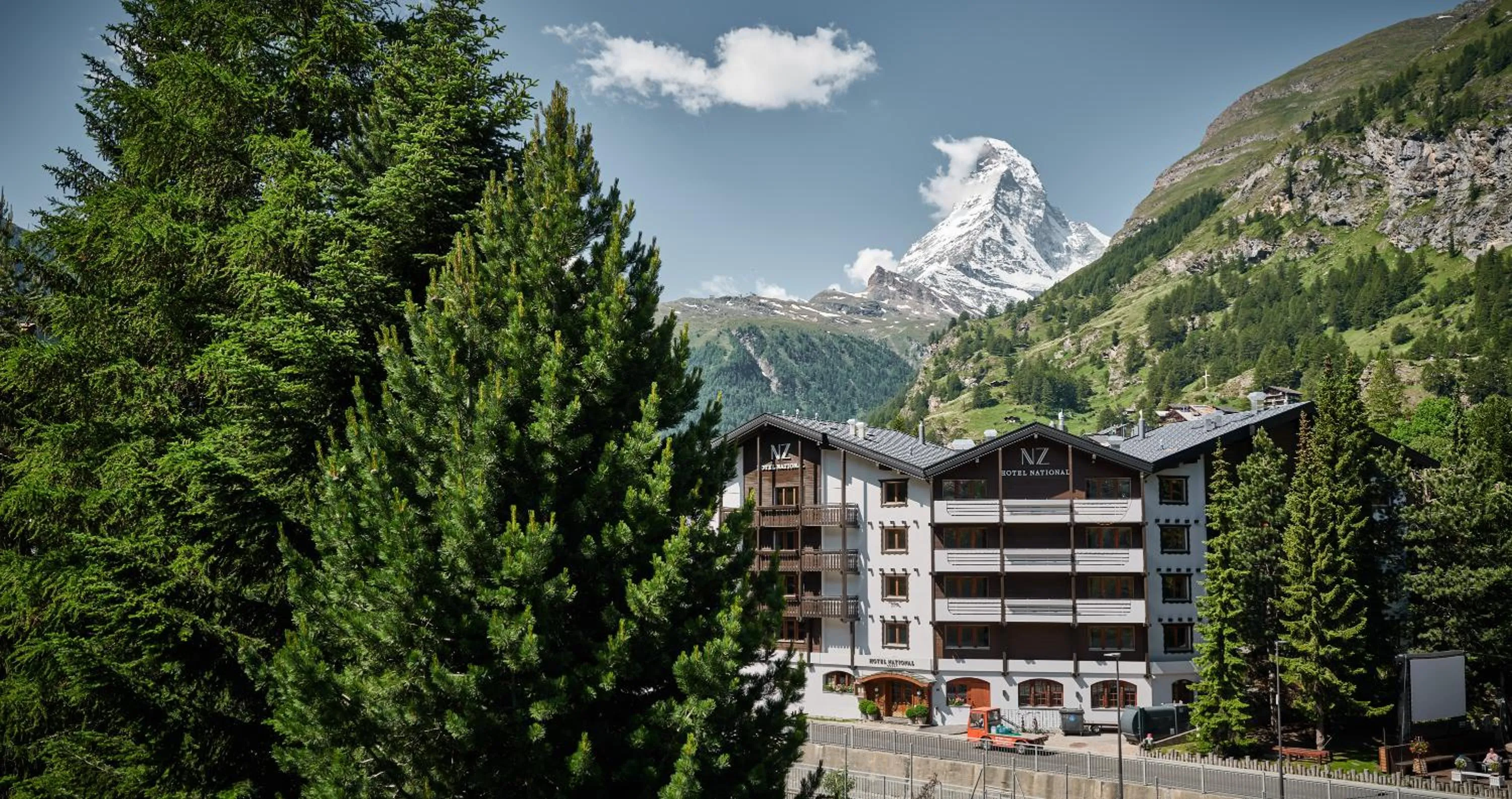 Facade/entrance in National Zermatt - Matterhorn Views, Sunnegga Gateway & SPA