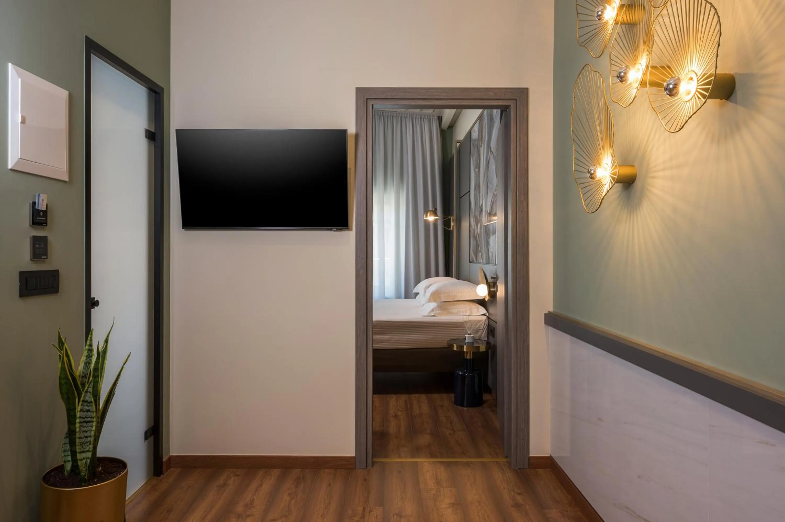 TV and multimedia, Bed in Veneri Boutique Suites