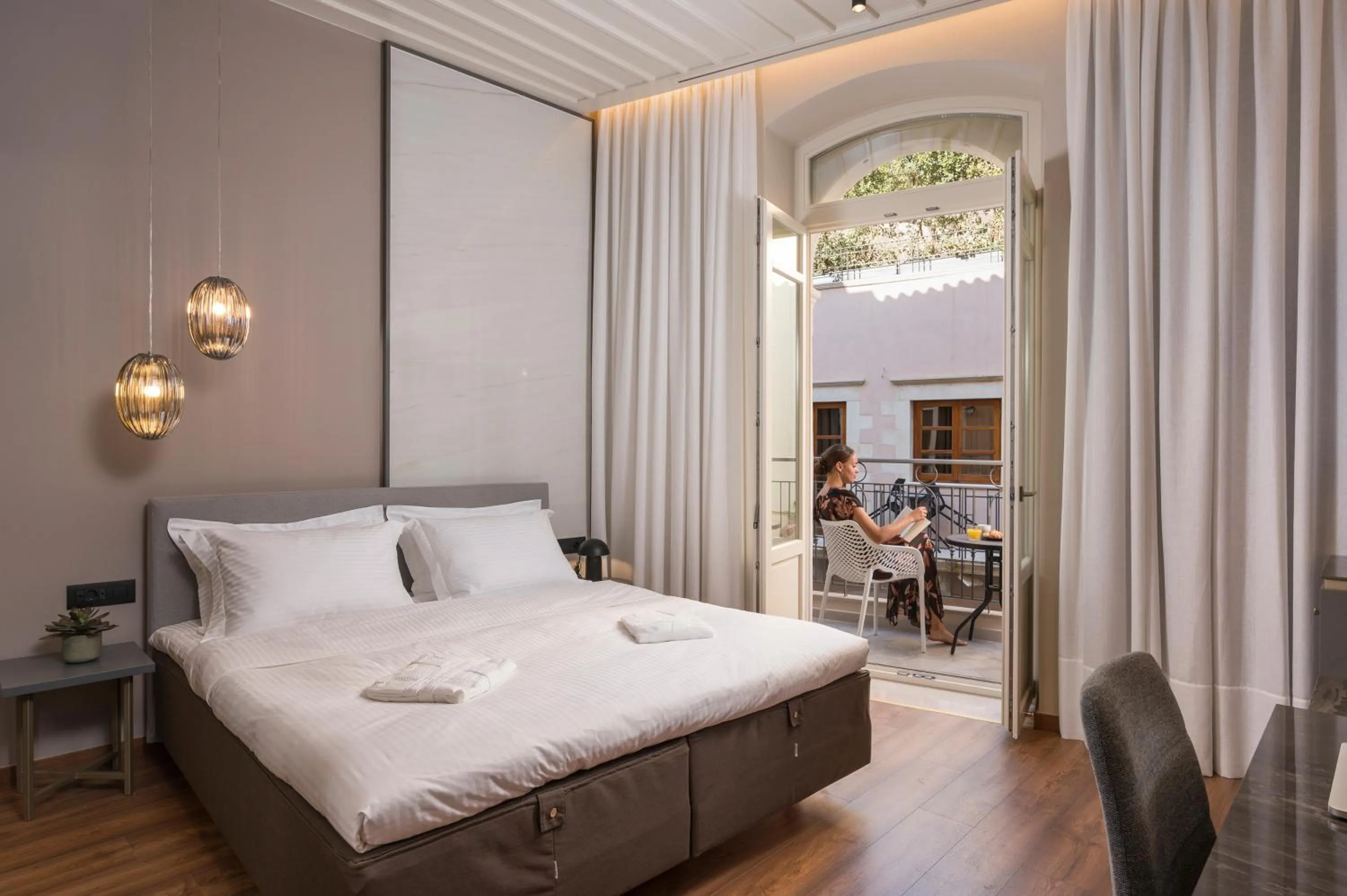 Bed in Veneri Boutique Suites