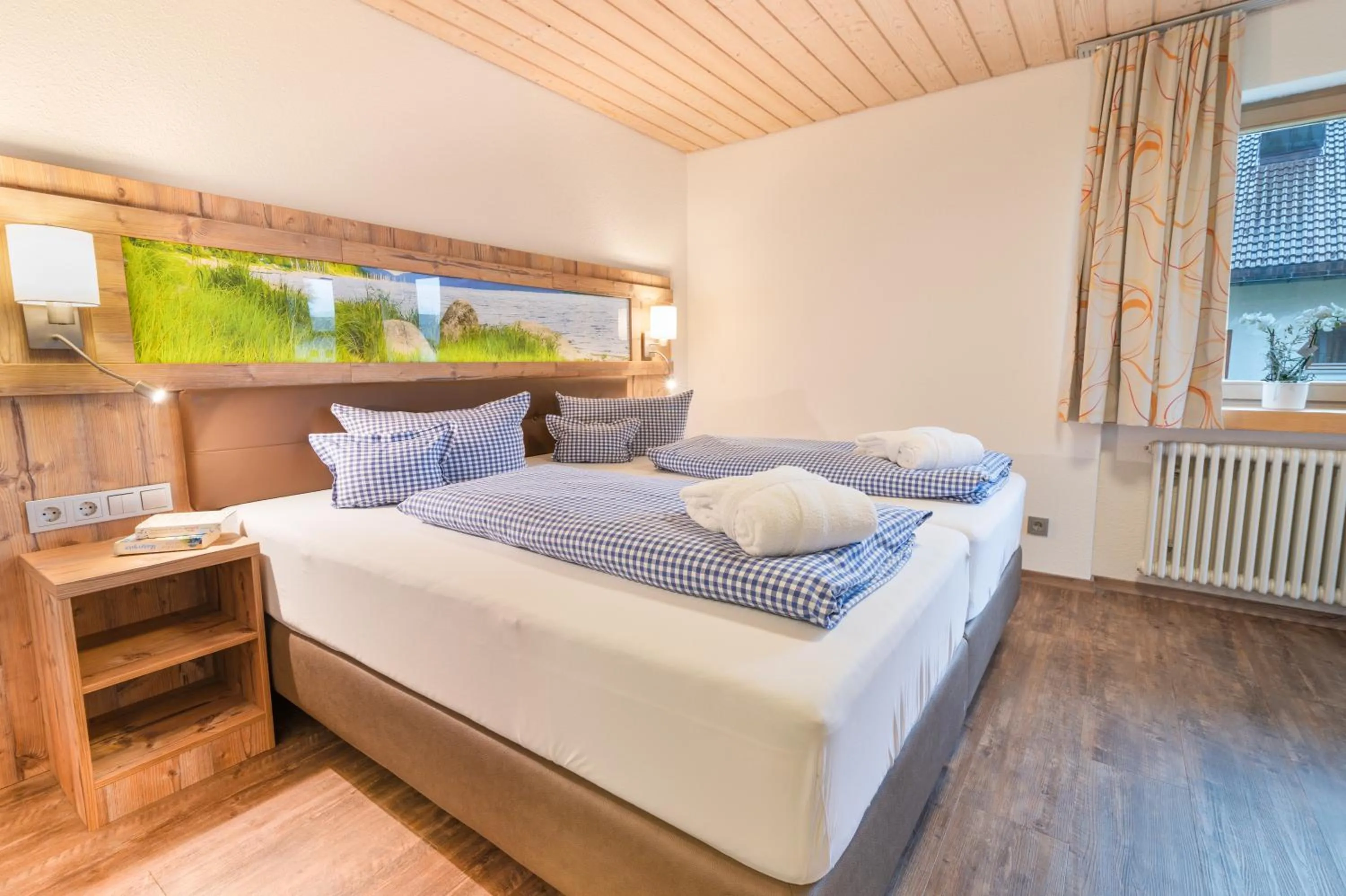 Bedroom, Bed in Albtalblick Ihr Wellness- & Wanderhotel