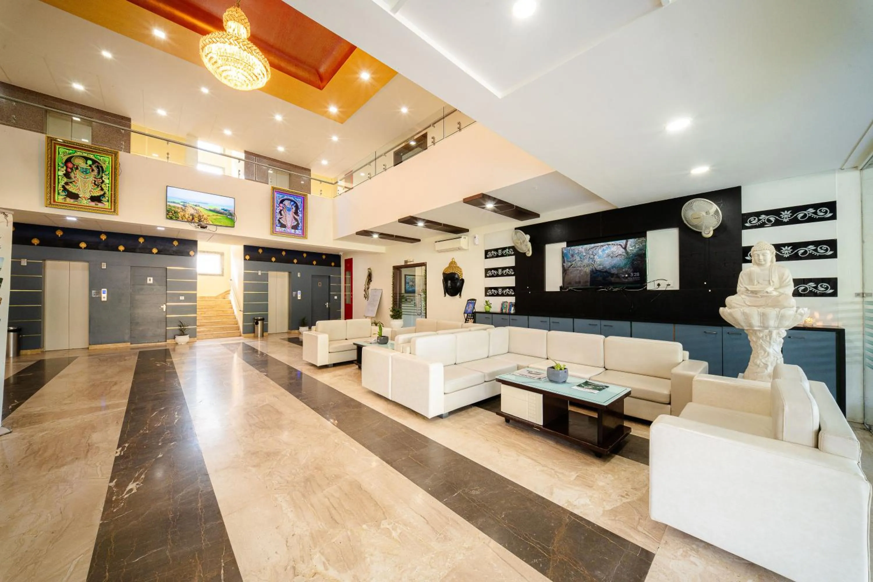 Seating area in The Sky Imperial- Hotel Gopal Darshan