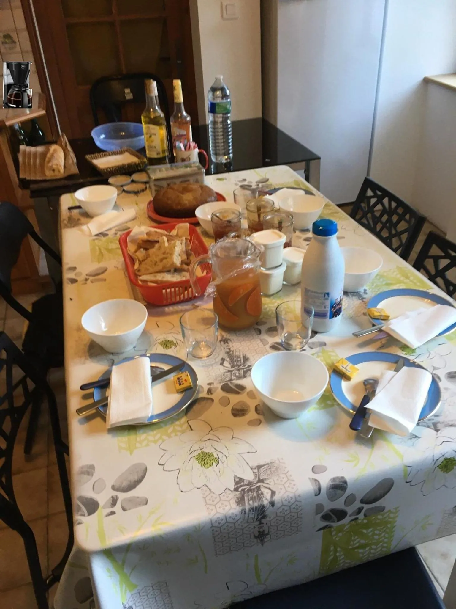 Food and drinks in Dormez dans la chambre du meunier !