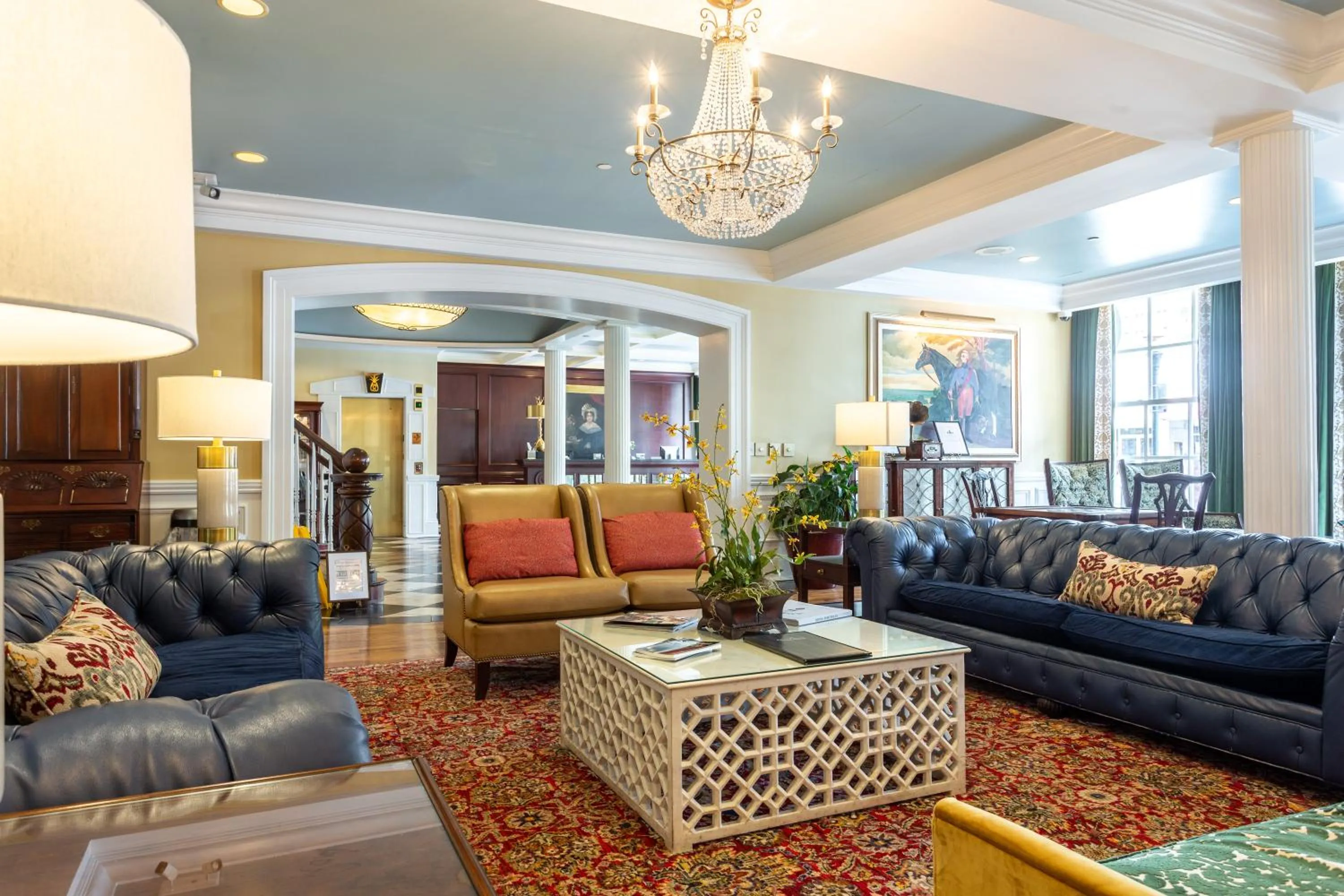 Library in The Marshall House, Historic Inns of Savannah Collection