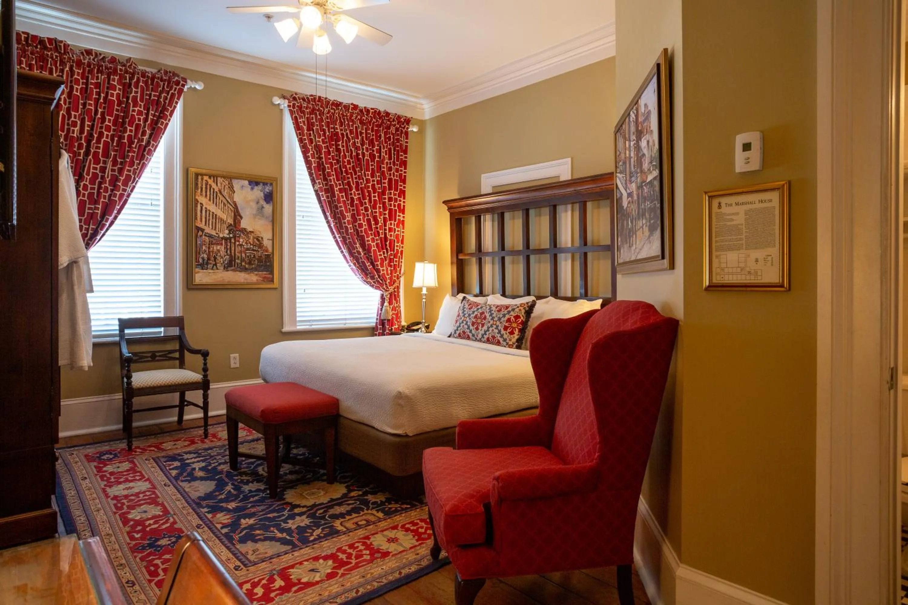 Bedroom, Bed in The Marshall House, Historic Inns of Savannah Collection