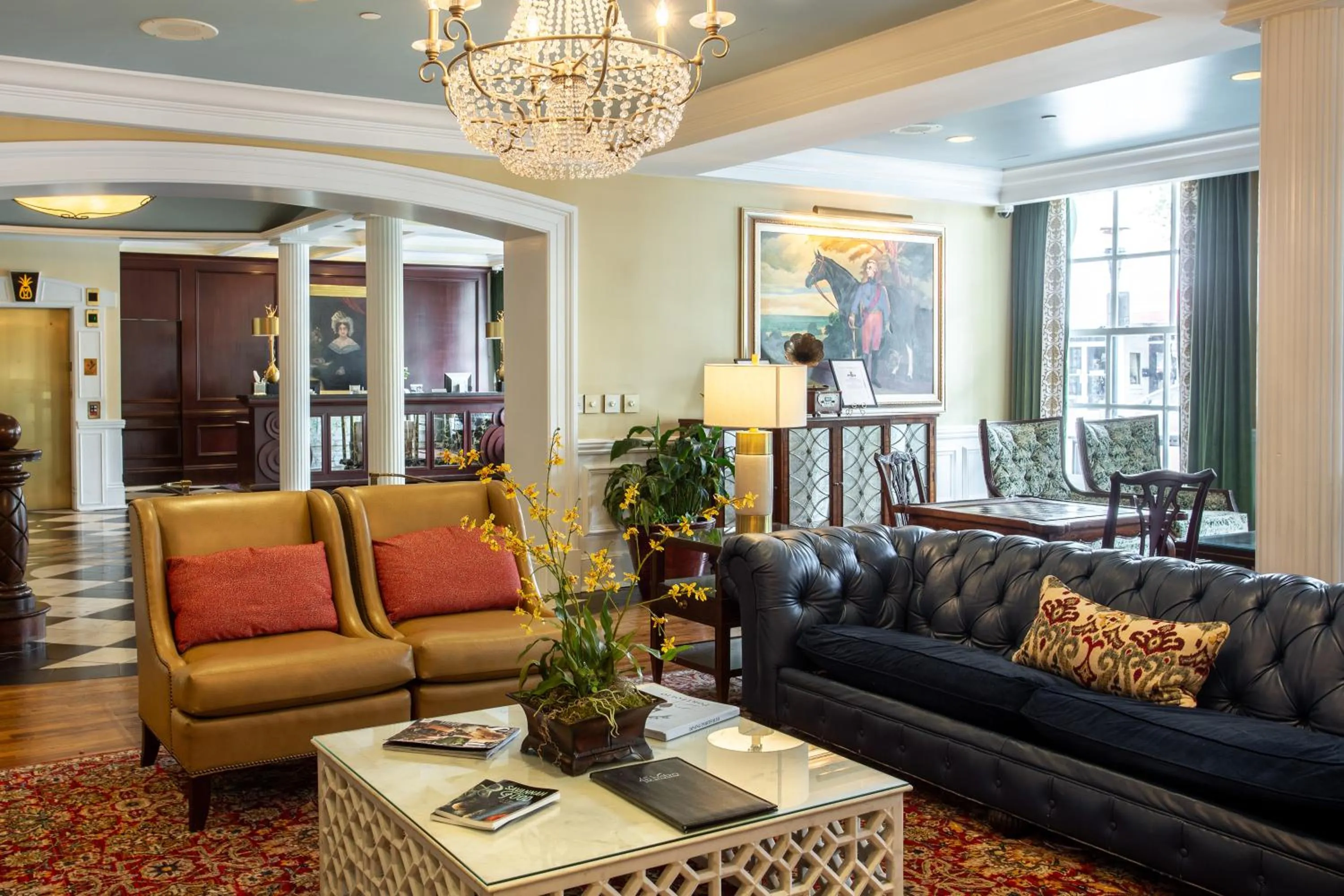 Library in The Marshall House, Historic Inns of Savannah Collection