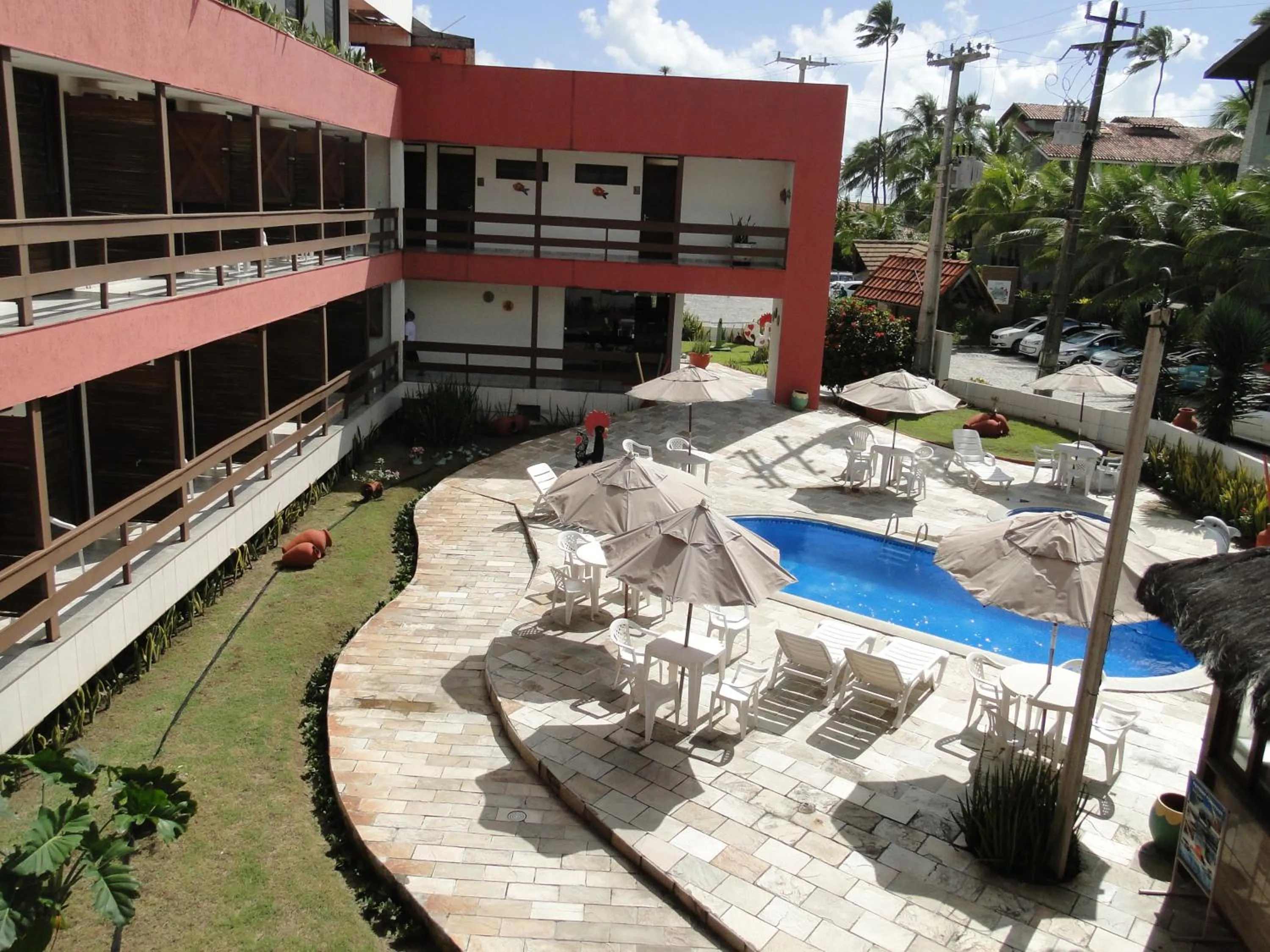 Pool view in POUSADA LUSITANA
