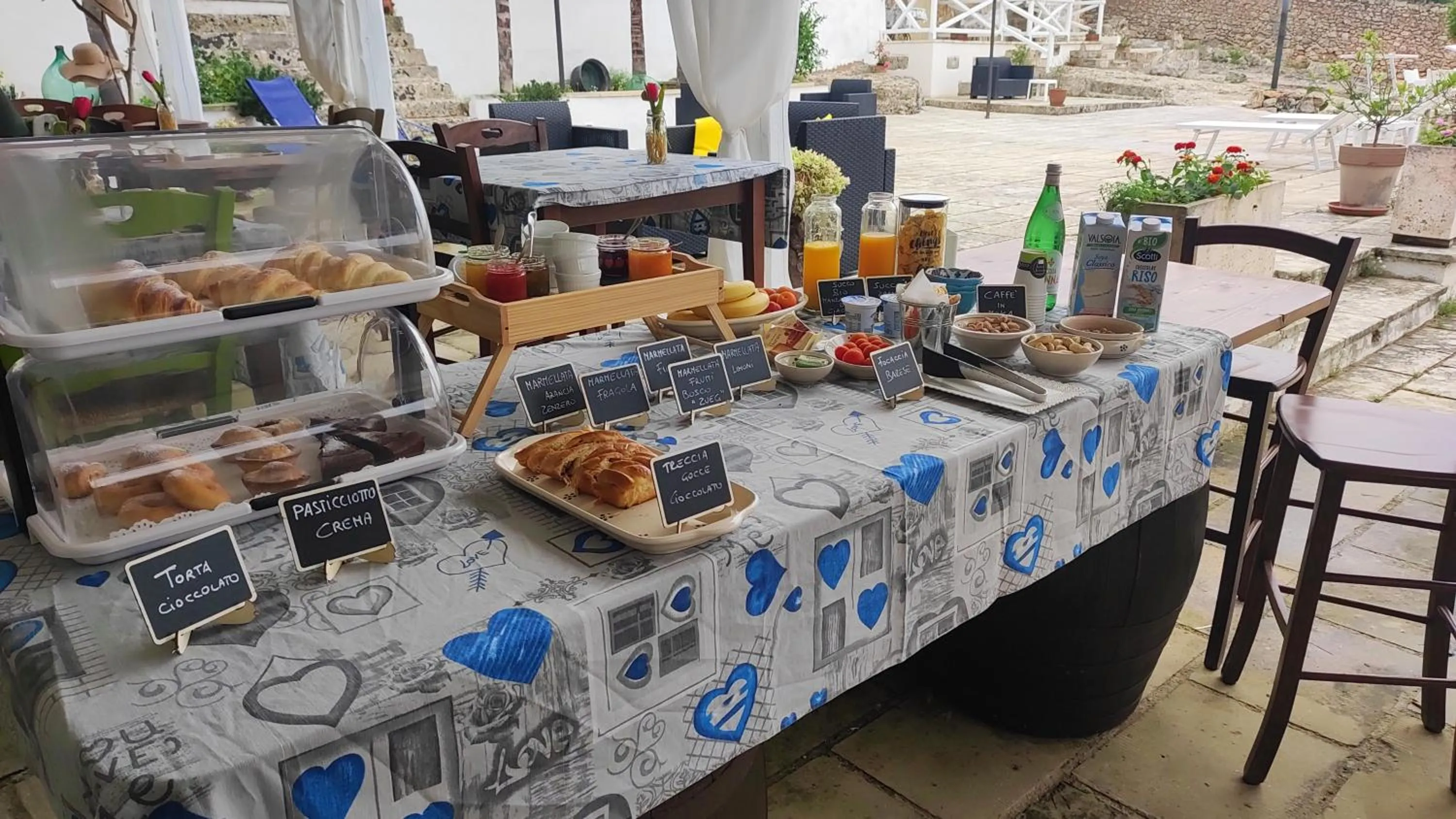 Food and drinks in Masseria del Ninfeo