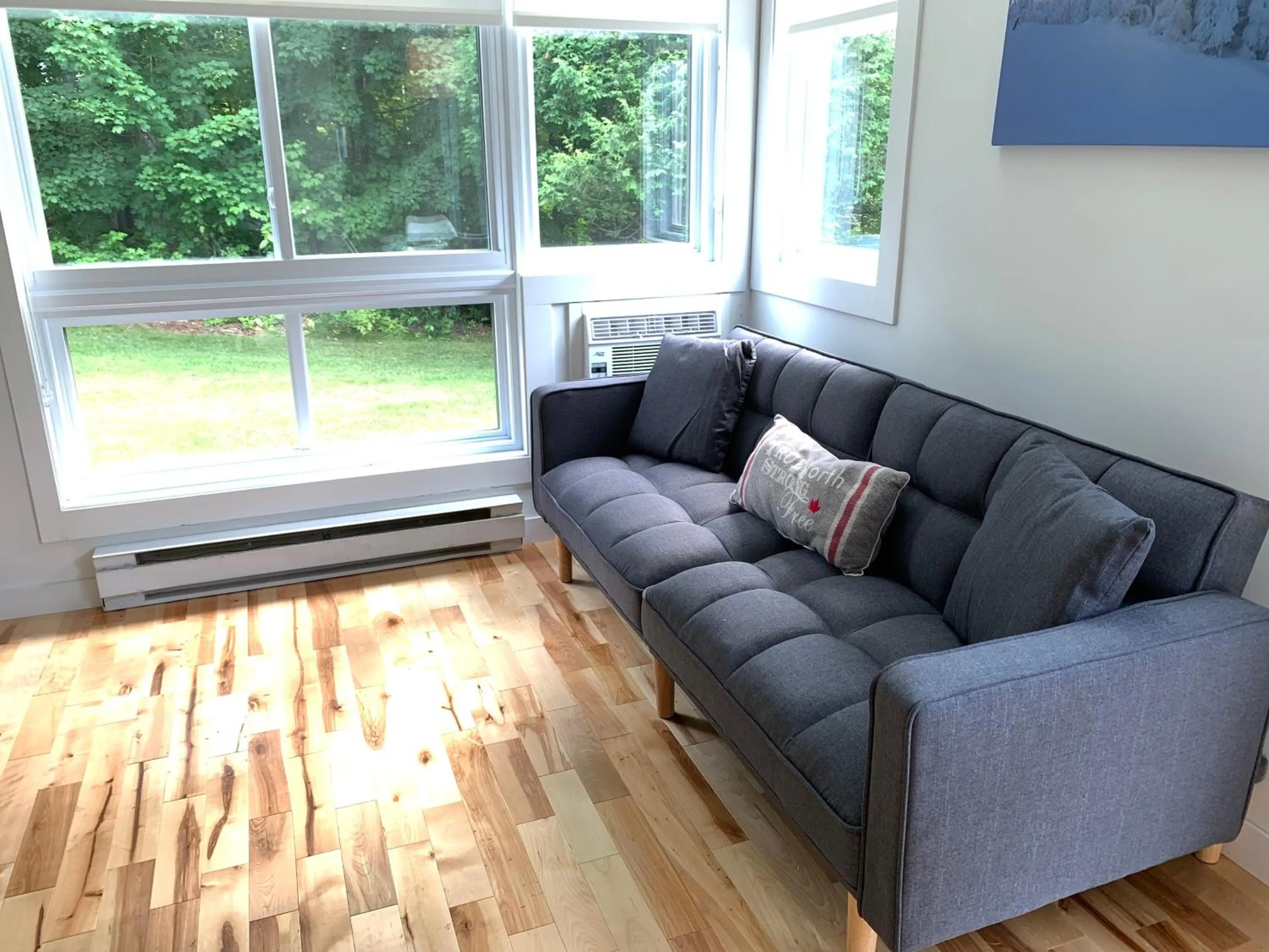 Living room in The MountainSide by Escapades Tremblant