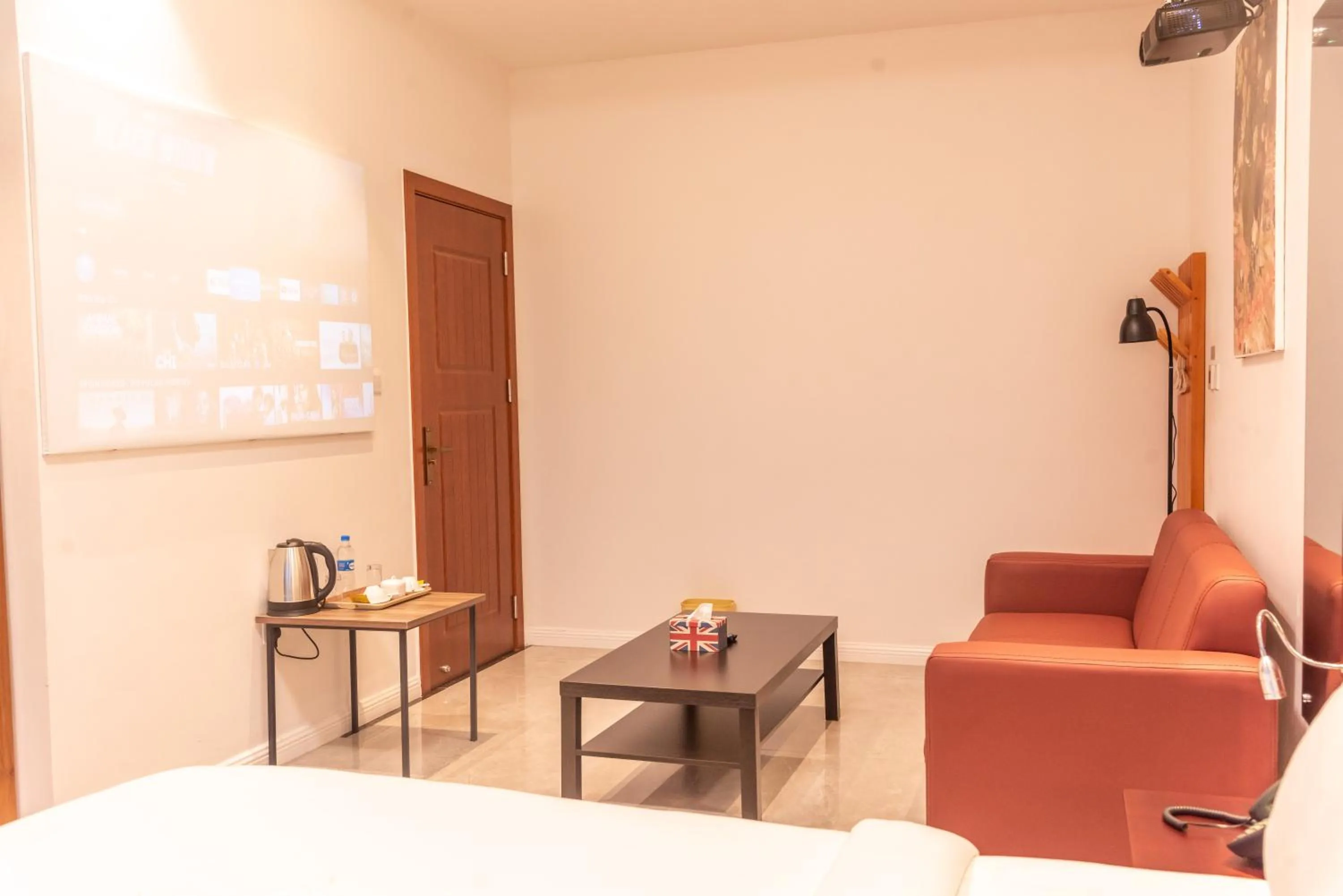 Seating area in Pauraque Soho Hotel