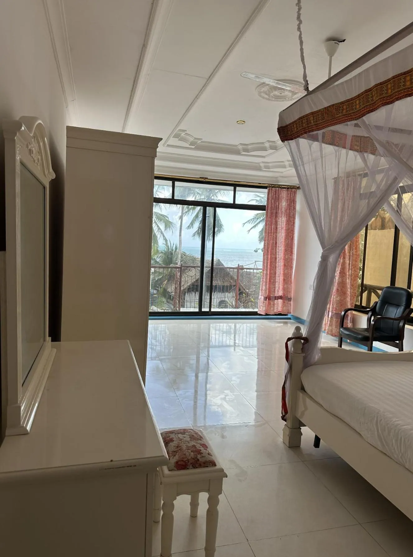 Bed in Khadija Kiwengwa Apartment