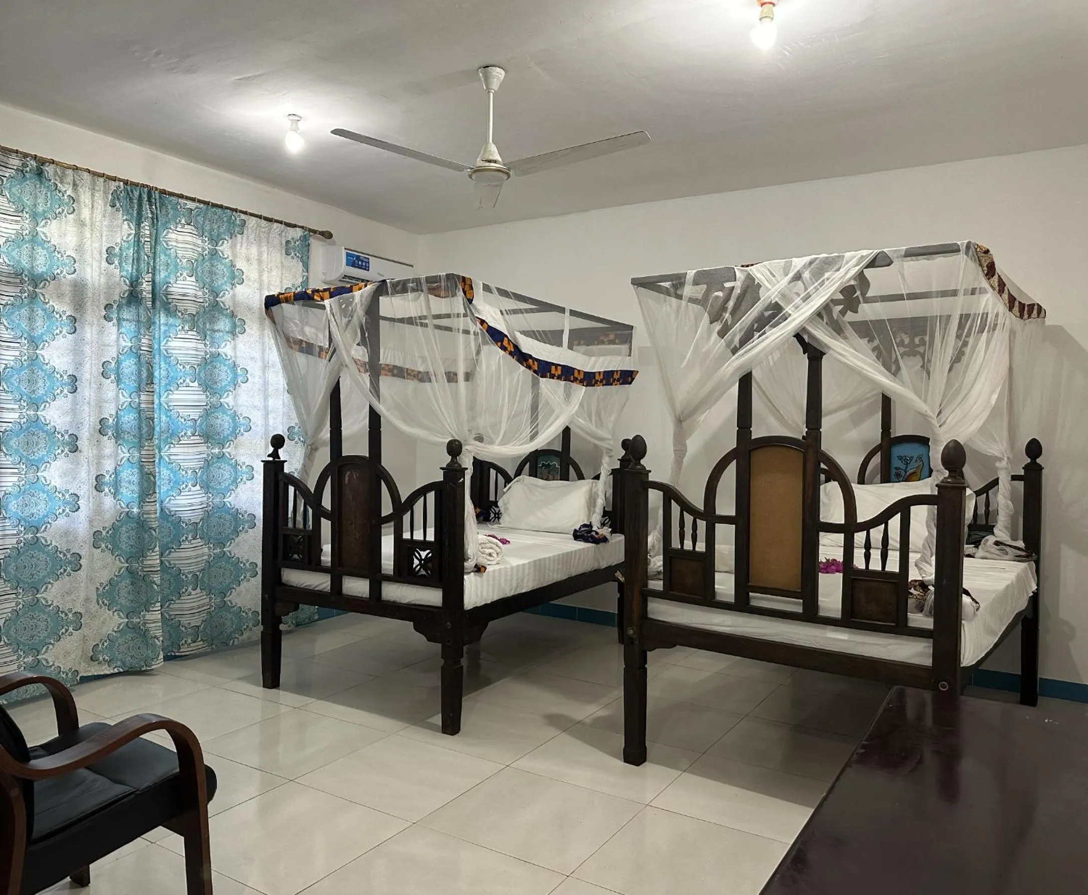 Bed in Khadija Kiwengwa Apartment