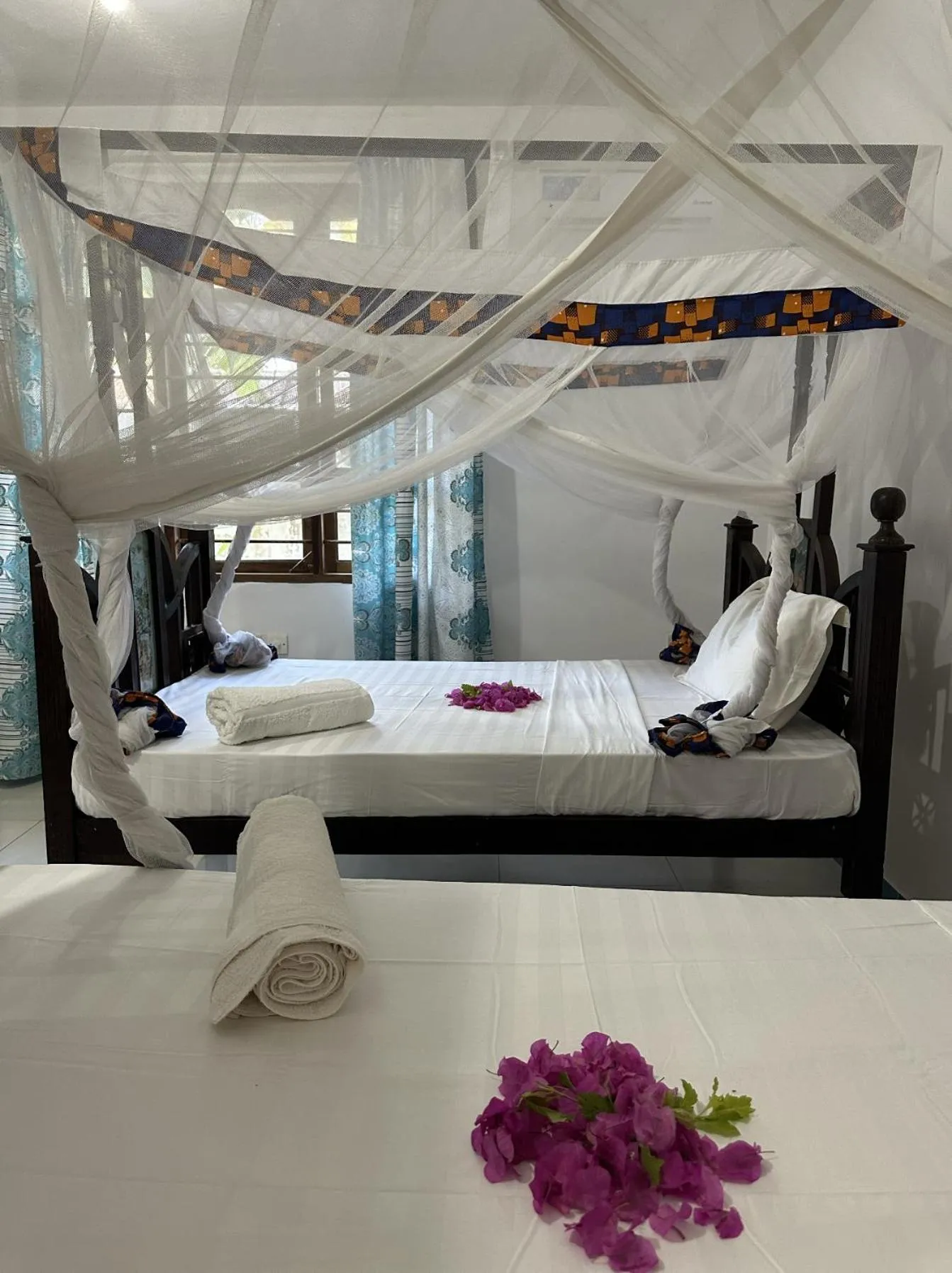 Bed in Khadija Kiwengwa Apartment