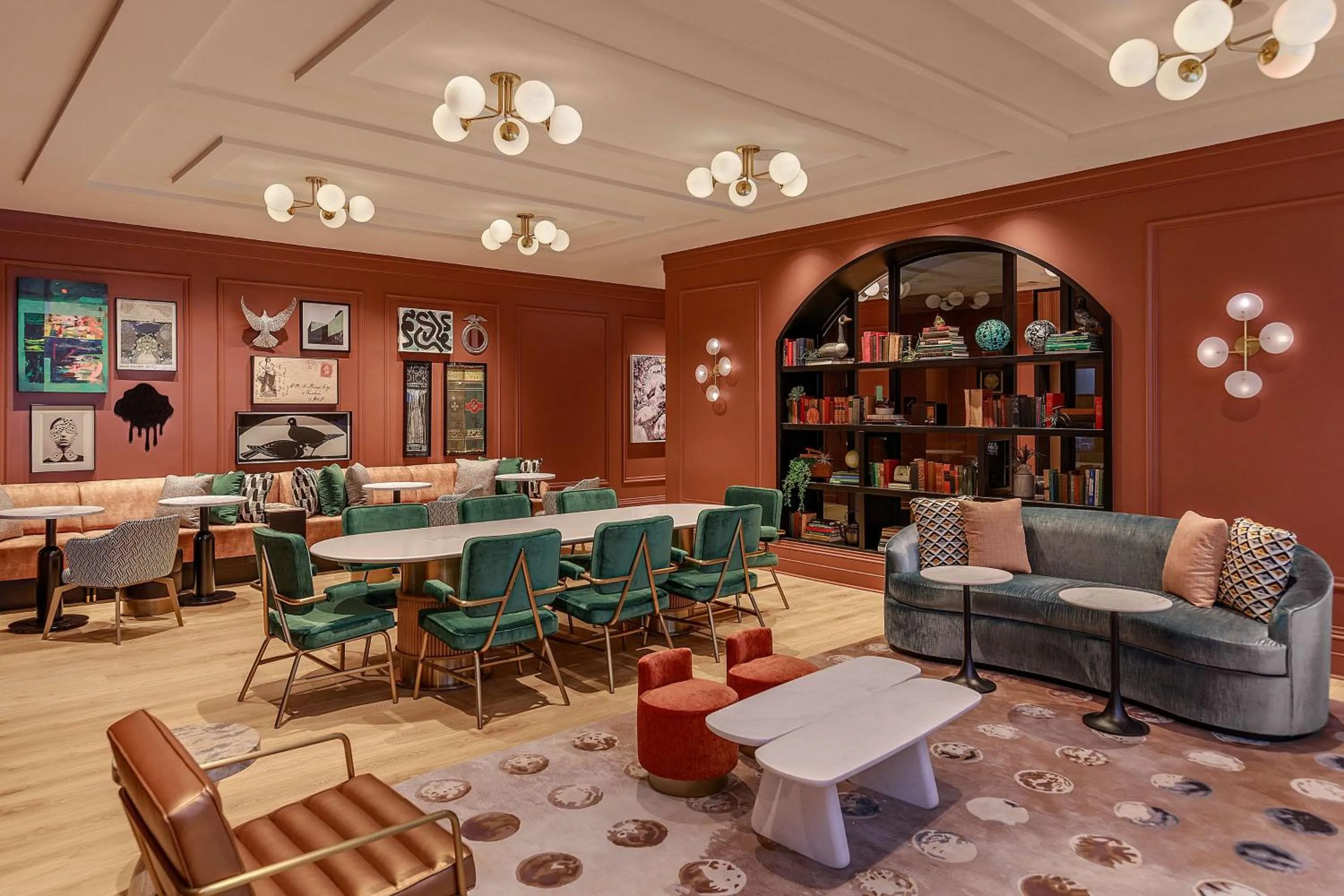 Lobby or reception in Pennyweight Hotel Boston, Curio Collection by Hilton
