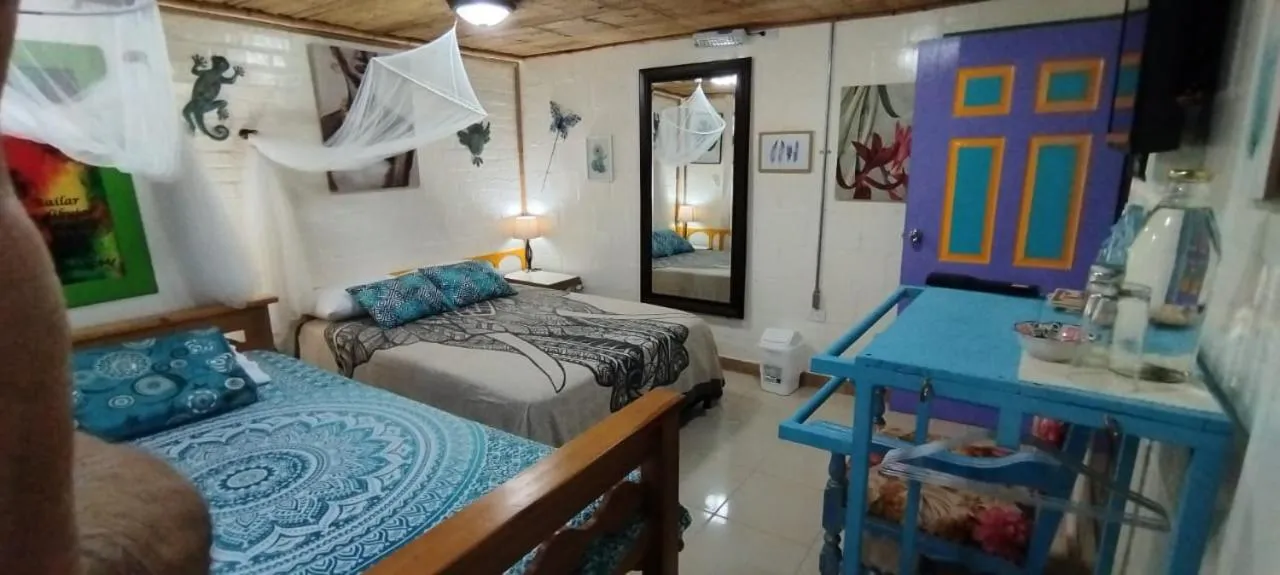 Bed in Finca San Miguel Filandia