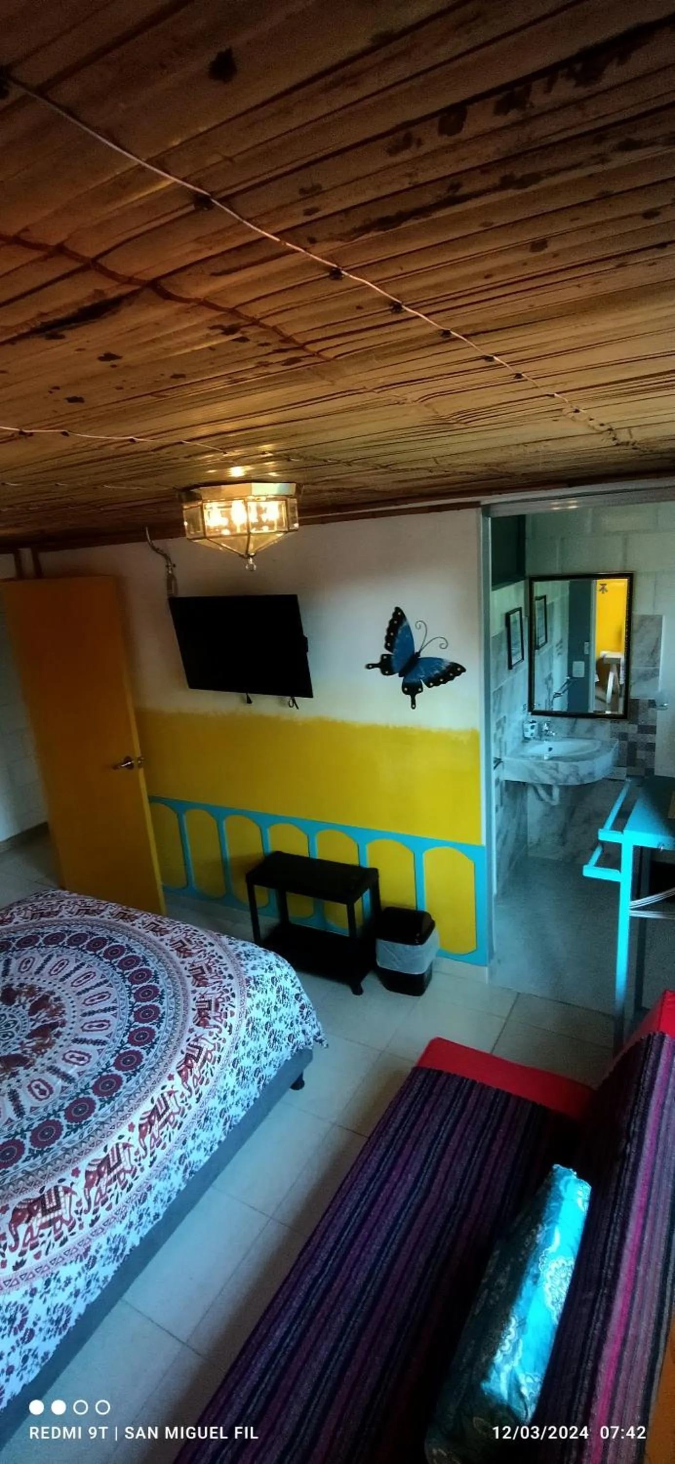 Bed in Finca San Miguel Filandia