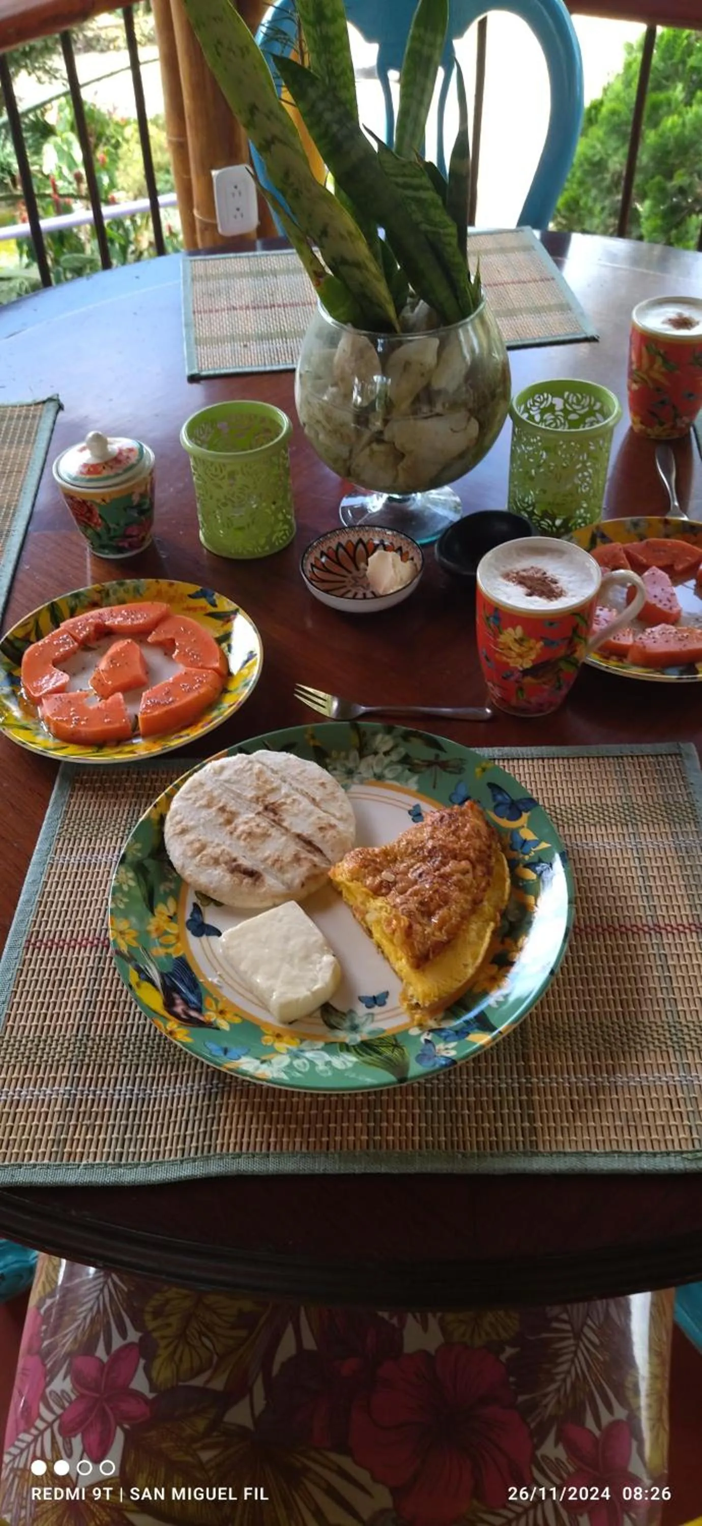 Breakfast in Finca San Miguel Filandia