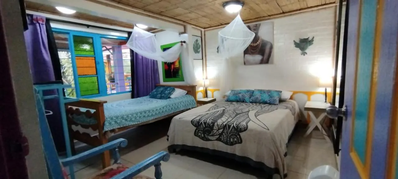 Bed in Finca San Miguel Filandia