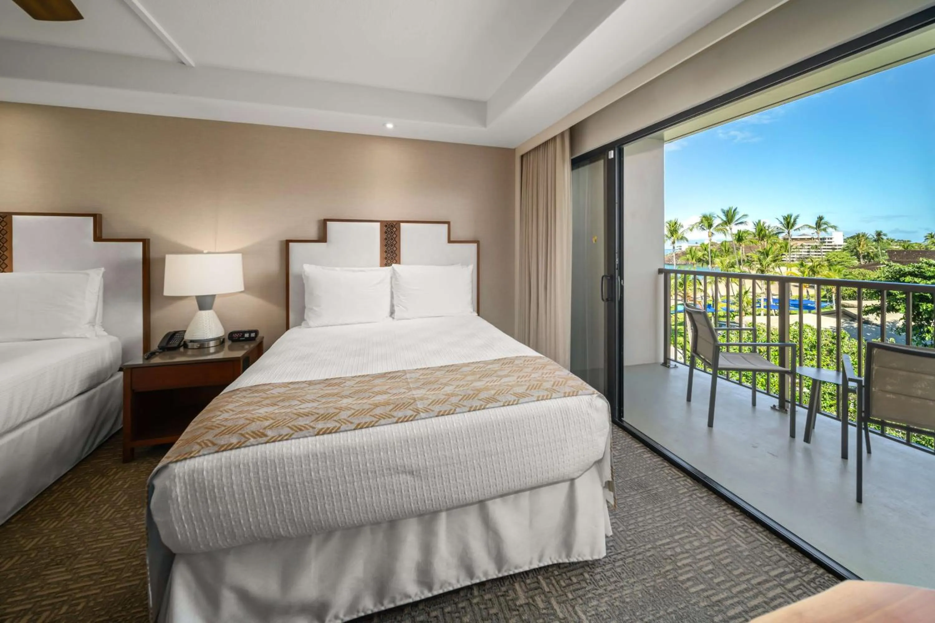 View (from property/room), Bed in OUTRIGGER Kāʻanapali Beach Resort