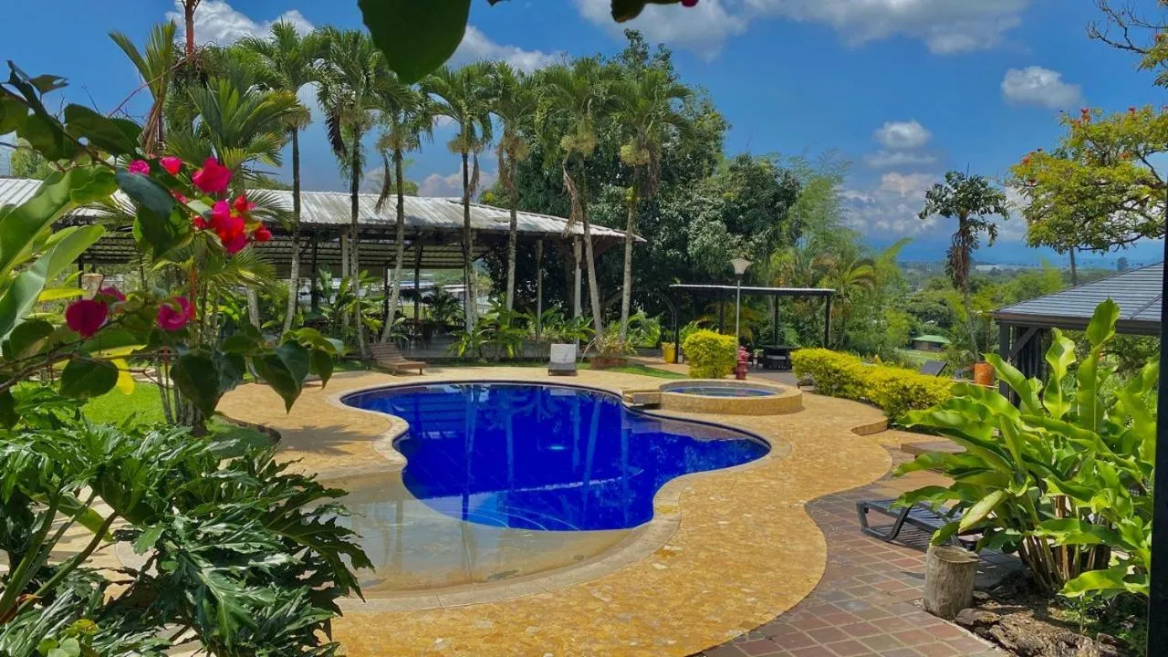 Pool view in Villa Juana Hotel