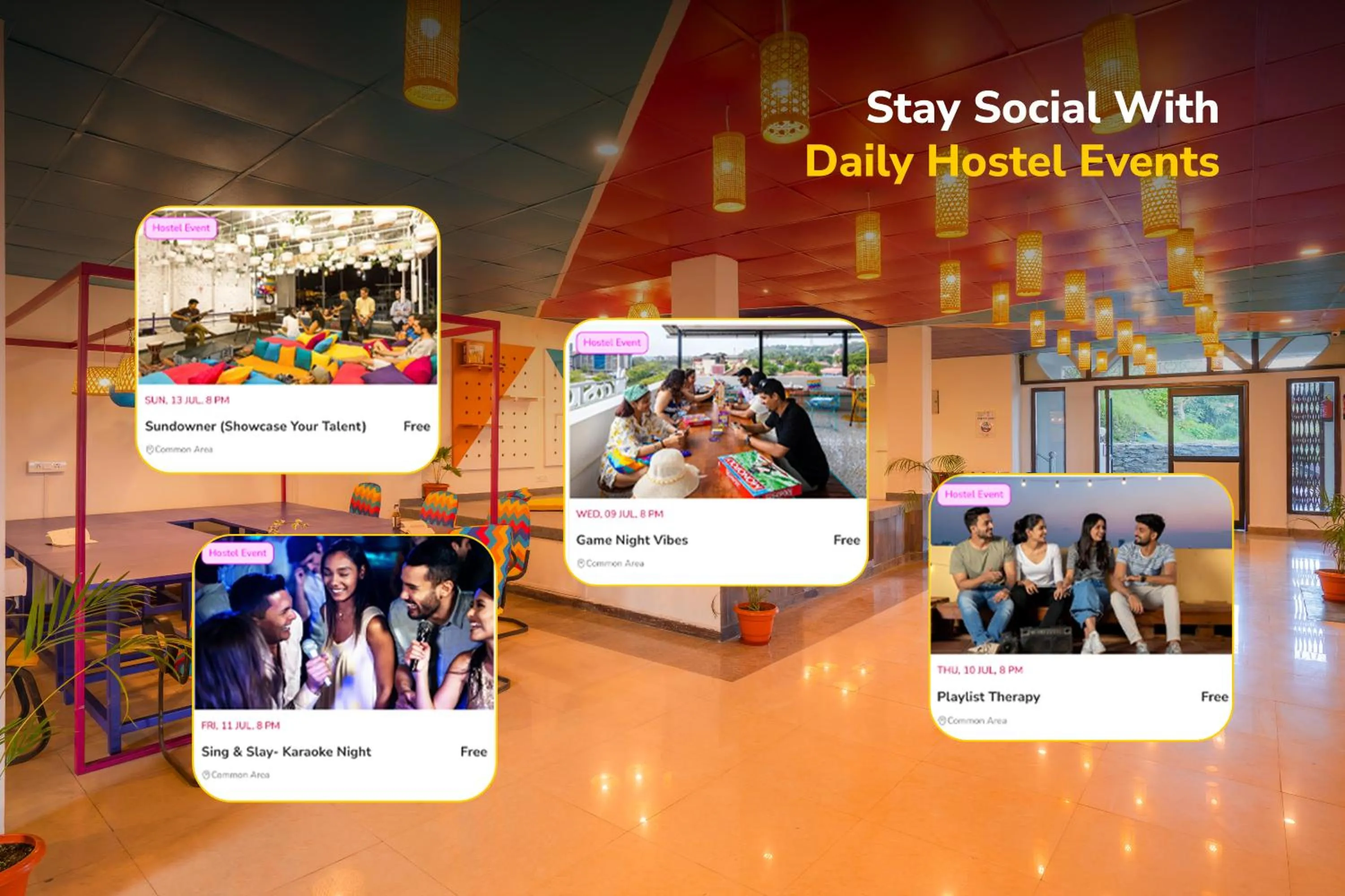 Text overlay in goSTOPS Mukteshwar - Private Rooms and Dorms