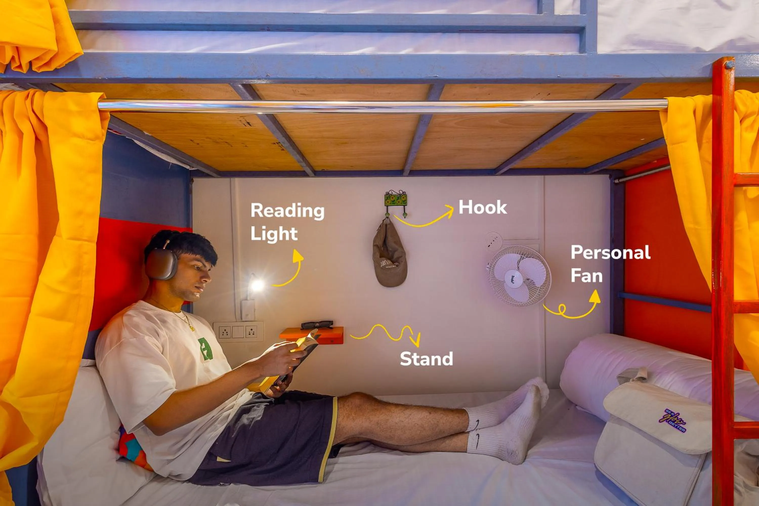 Bed in goSTOPS Mukteshwar - Private Rooms and Dorms