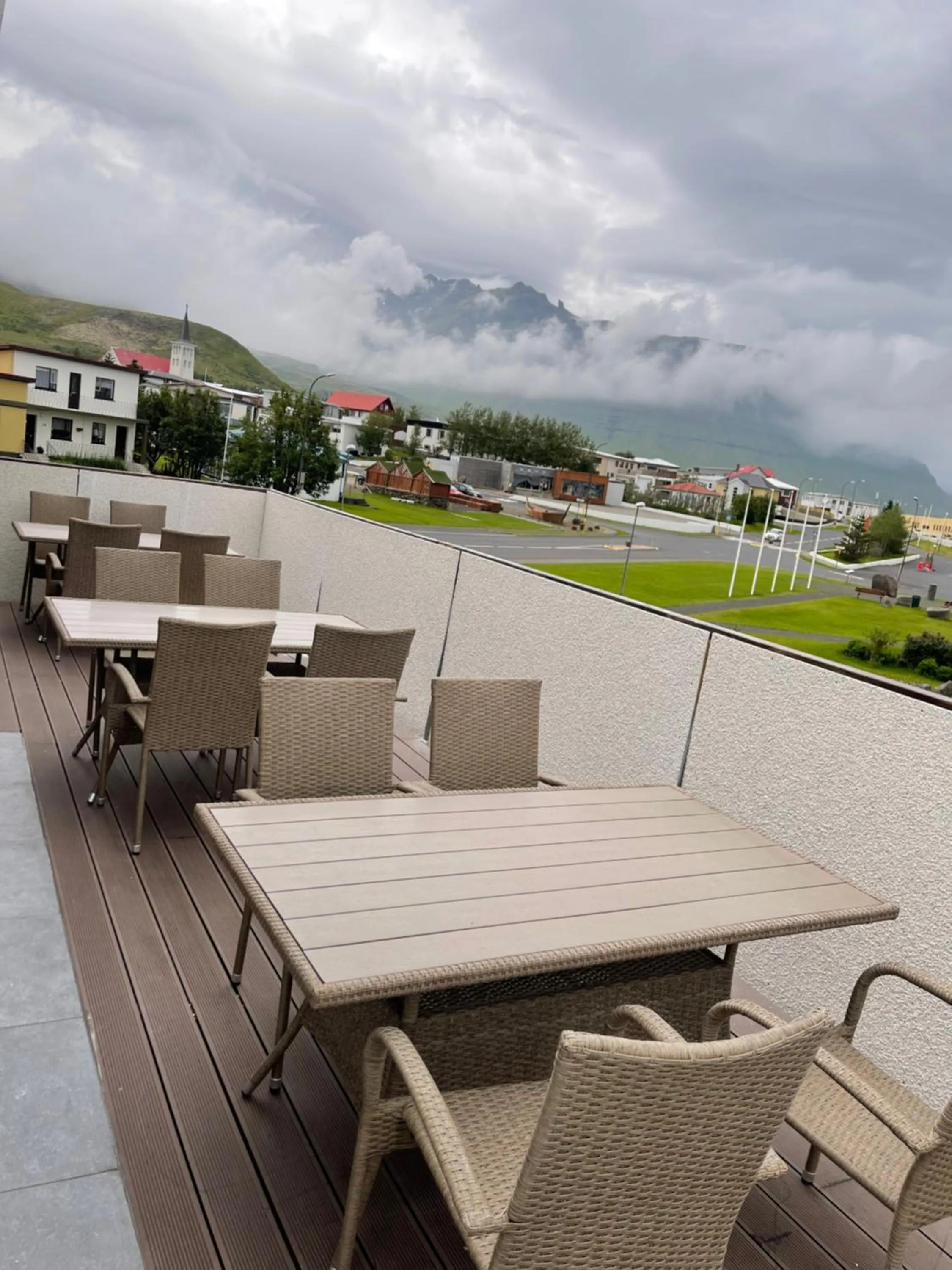 Balcony/Terrace in Helgrindur Guesthouse