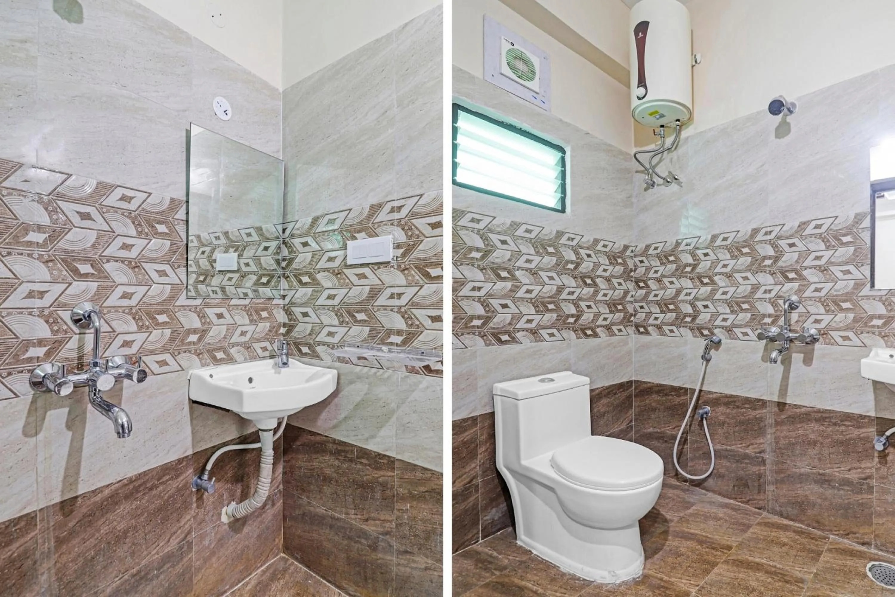 Bathroom in Collection O White House Near KIMS Kondapur